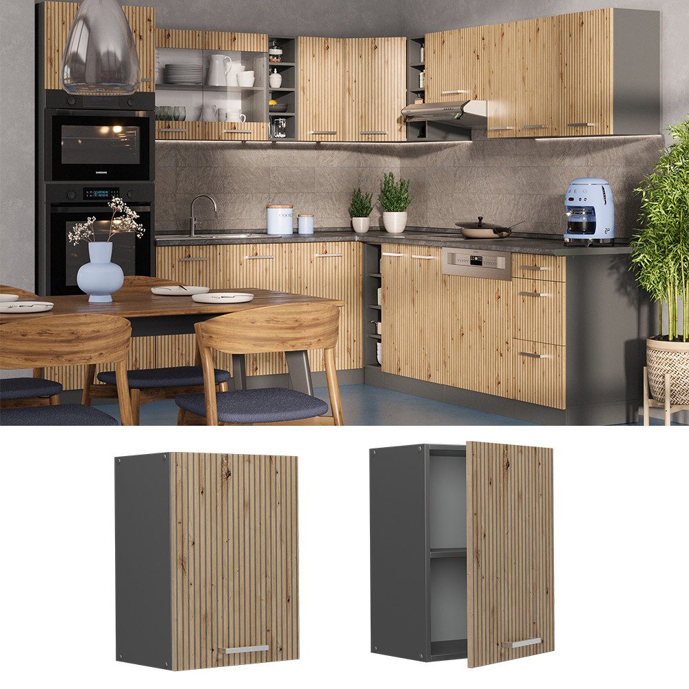 Vicco Hängeschrank R-Line, Artisan-Eiche/Anthrazit, 45 cm günstig online kaufen