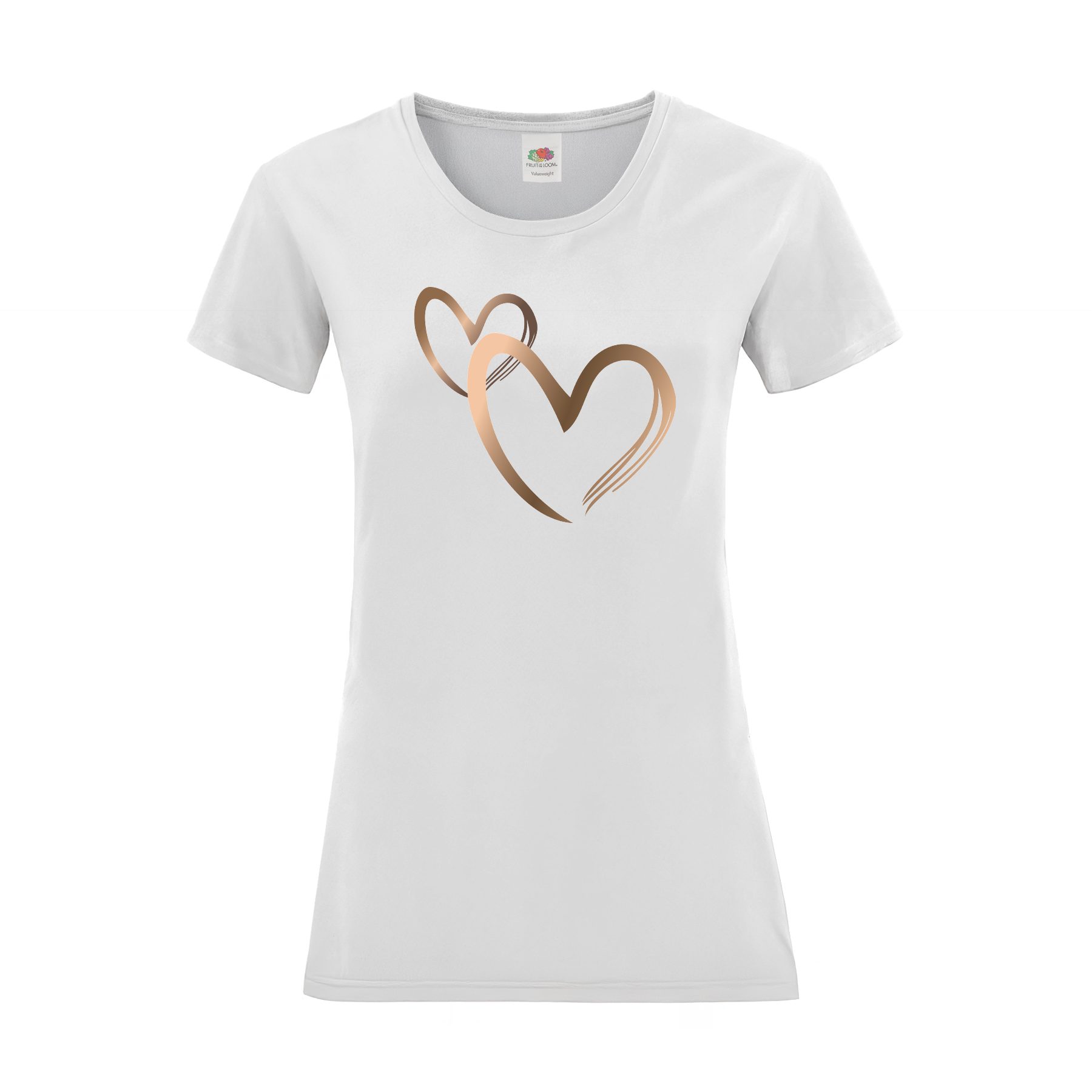PAULGOS T-Shirt Damen T-Shirt "Herzen rosegold" günstig online kaufen