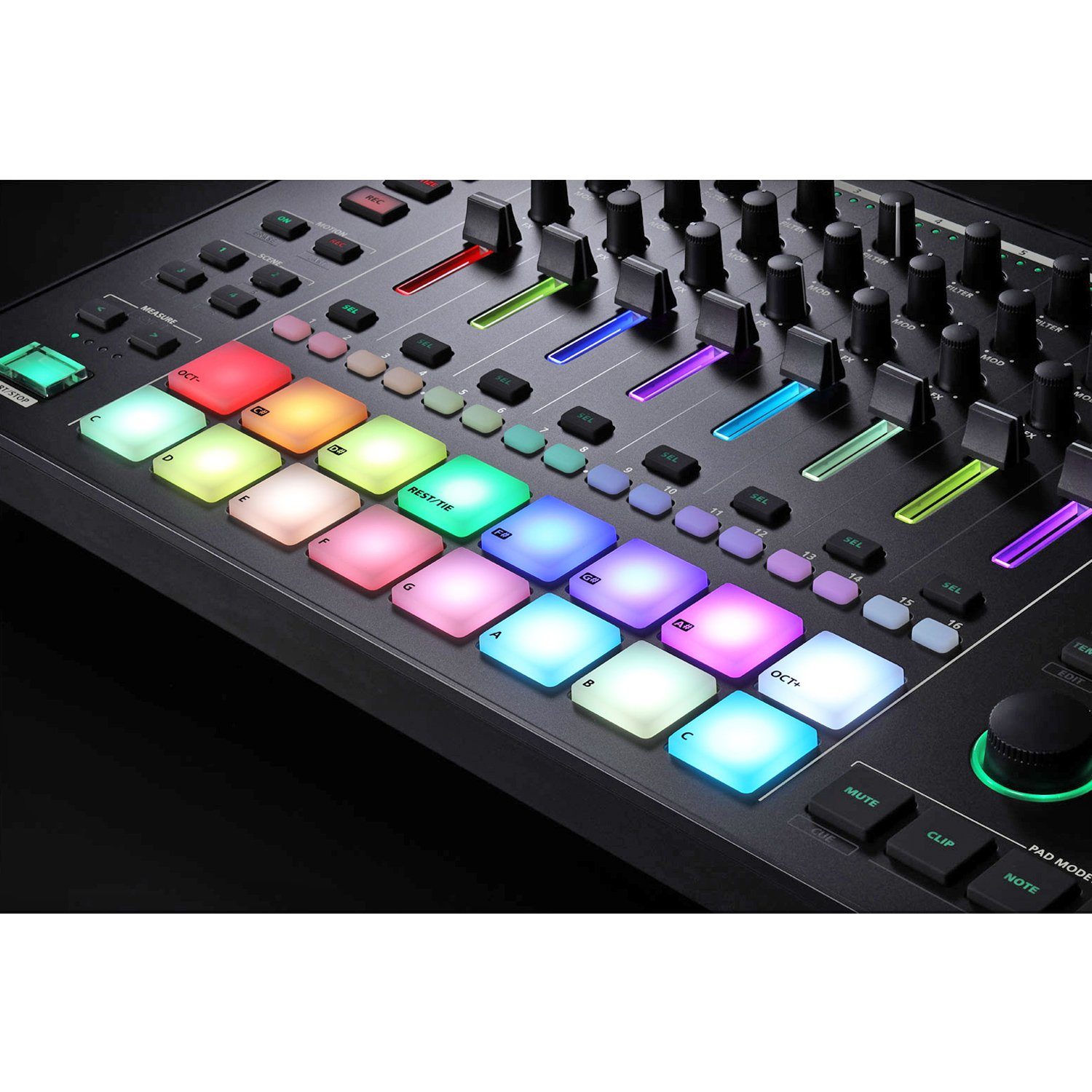 Roland Audio DJ Controller Roland MC-707 Groovebox DJ Mischpult, 8 Spur-Sequenzer – Bild 5 von 5