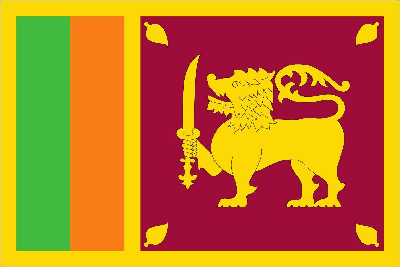 flaggenmeer Flagge Flagge Sri Lanka 110 g/m² Querformat