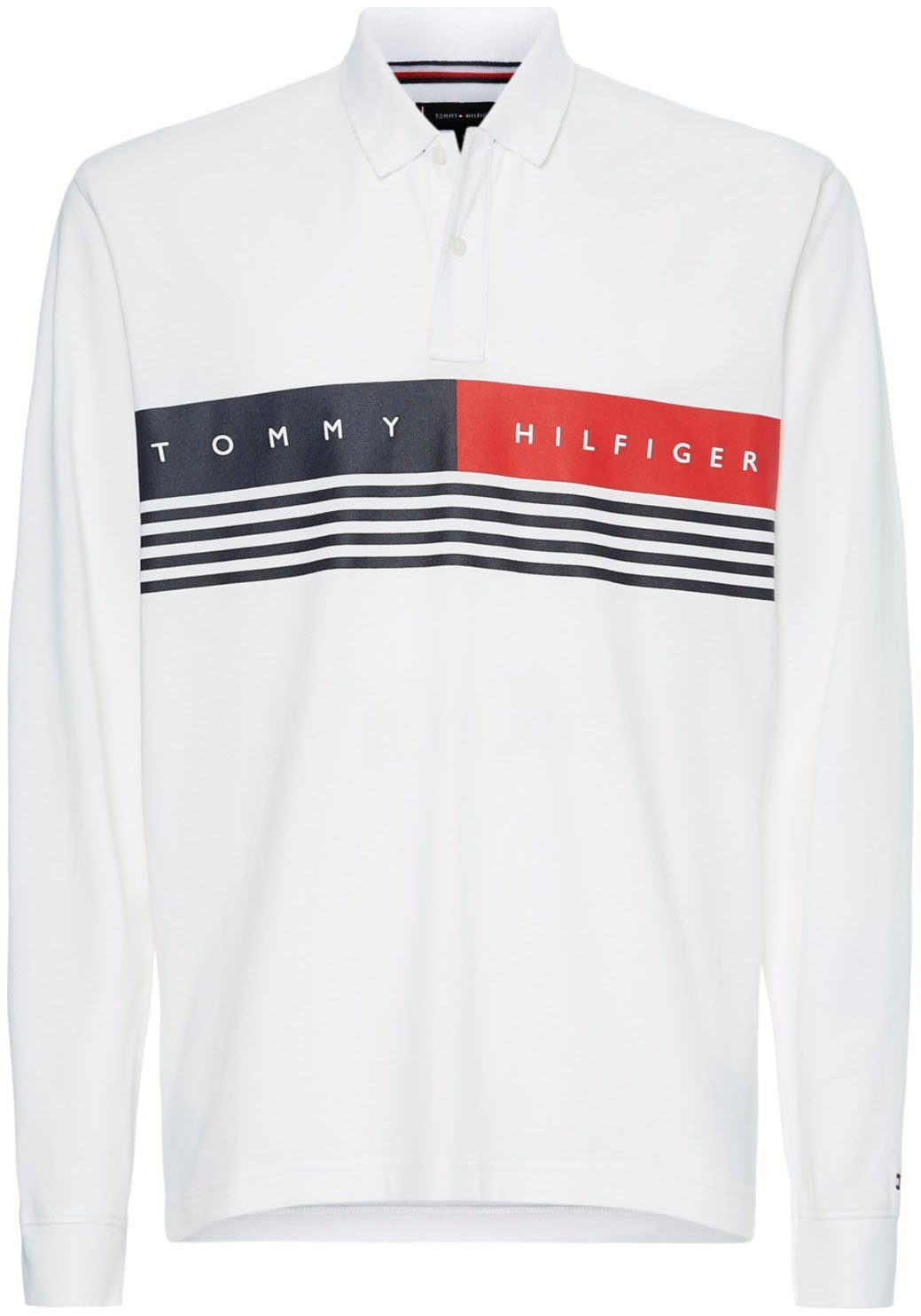 Tommy Hilfiger Langarm-Poloshirt »CORP CHEST STRIPE LS REG POLO« online  kaufen | OTTO