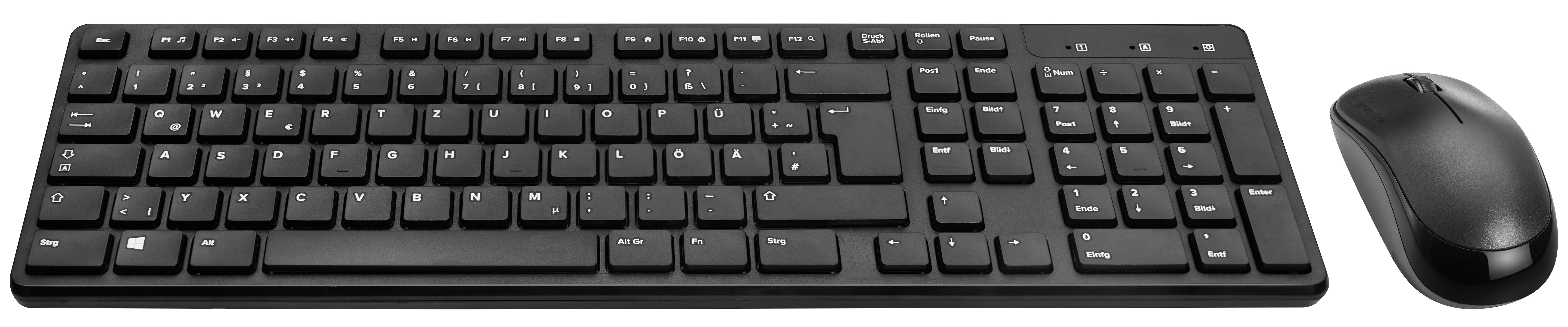 Speedlink SIGNIUM Deskset - kabellos, schwarz - DE-Layout - Wireless-Tastatur (SET)