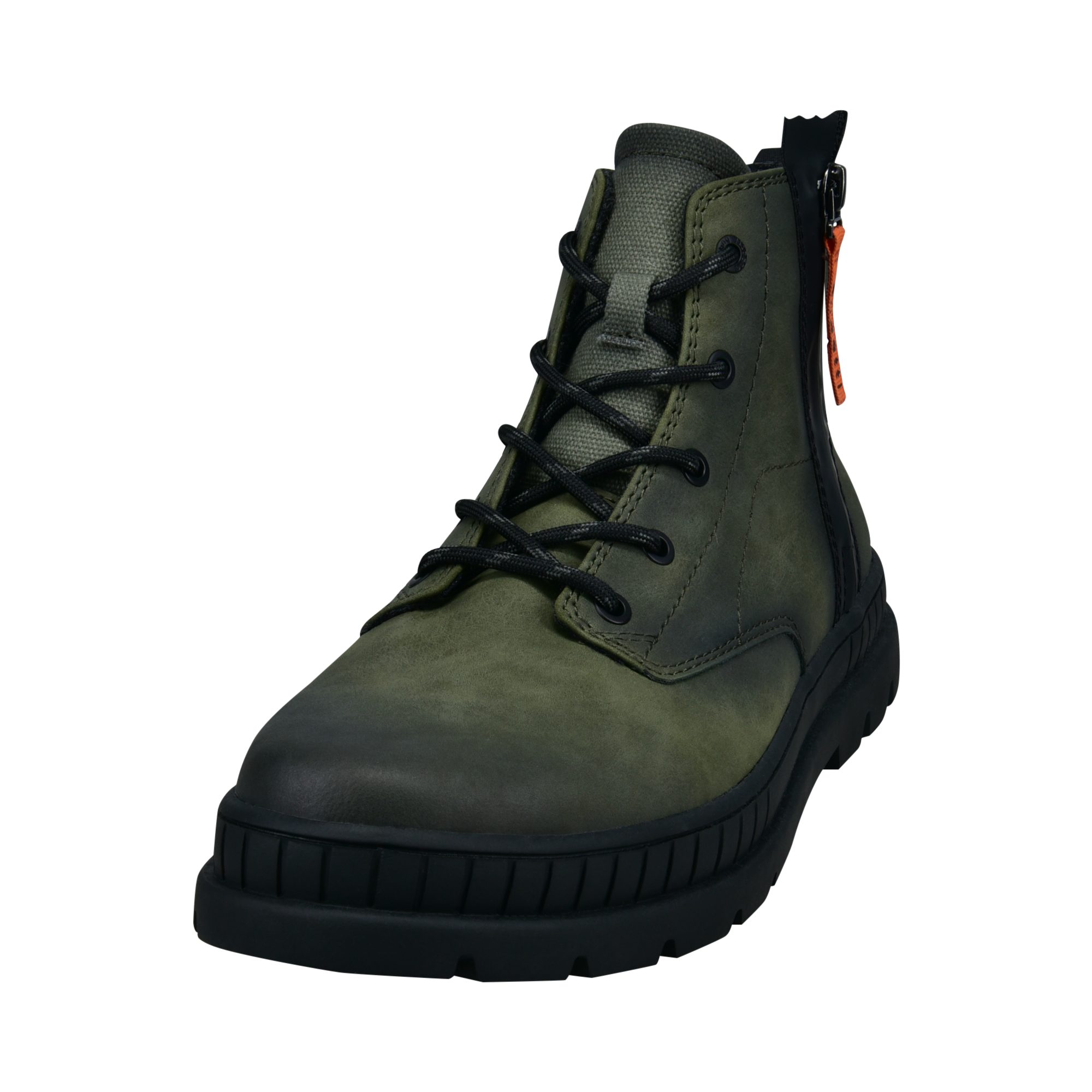 bugatti Schnürboots Schnürstiefelette, Outdoorboots mit Reißverschluss und Anziehlasche