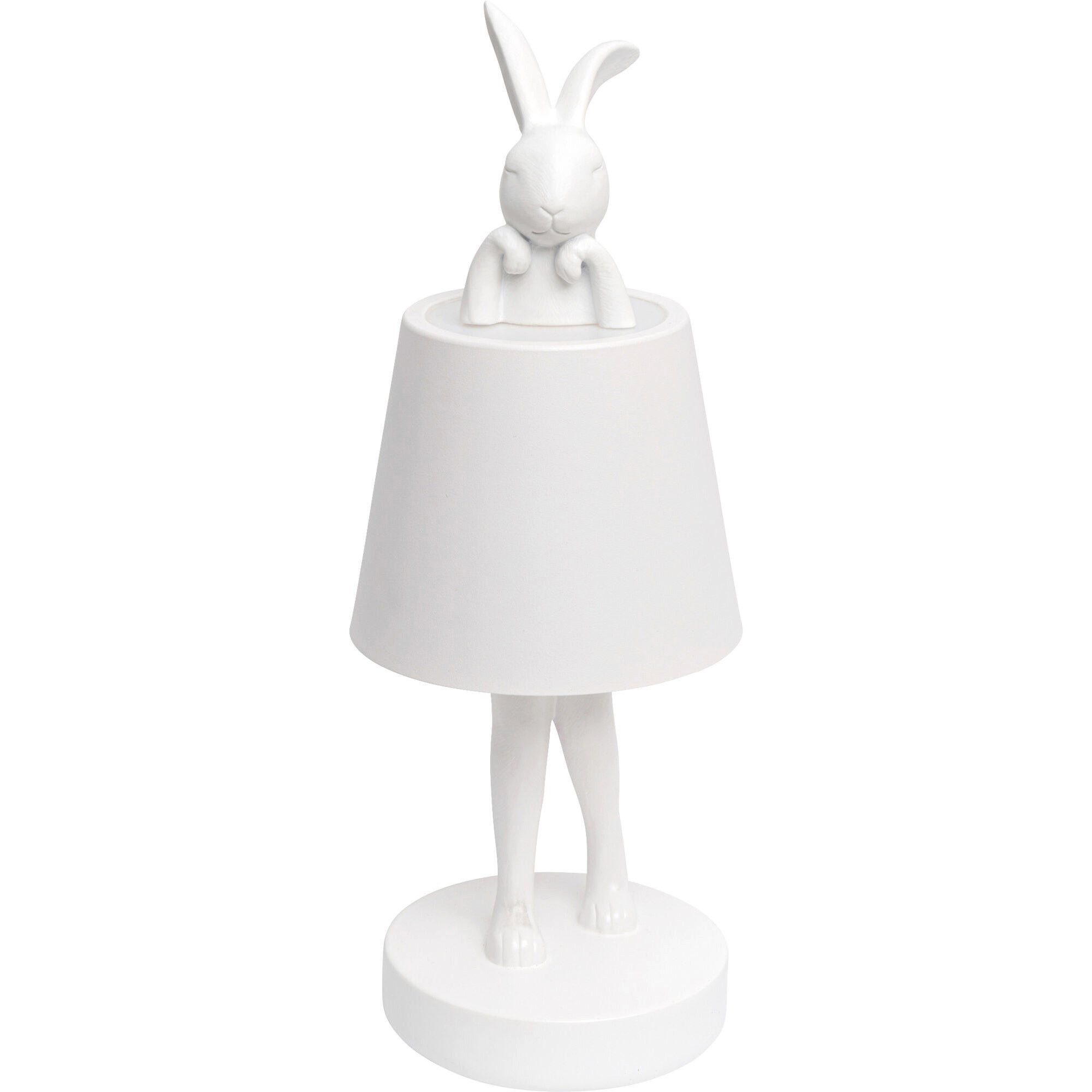 Kare Design LED Außen-Tischleuchte Animal Rabbit, Dimmbar, LED fest integriert, Farbwechsler, Akkuleuchte, dimmbar mit Touchdimmer, spritzwassergeschützt