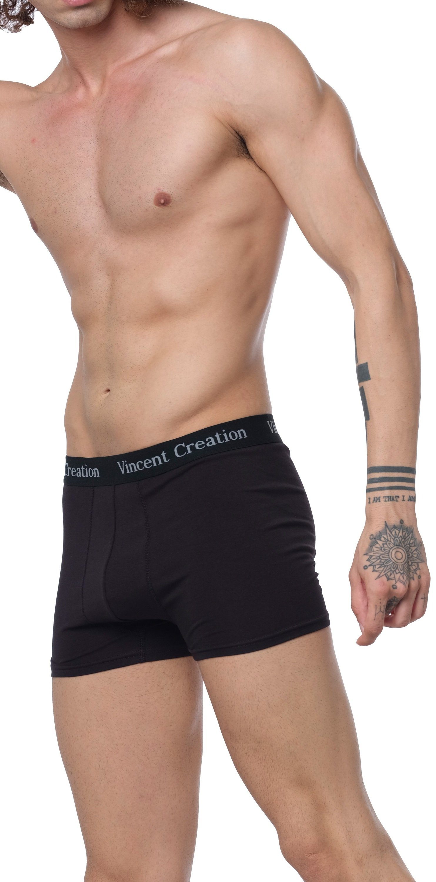 Creation® Baumwollmix (12-St) Boxershorts orange/türkis/anthrazit Vincent stretchiger angenehm