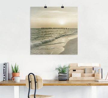 Artland Poster Gasparilla Island Sonnenuntergang, Strandbilder (1 St), als Alubild, Leinwandbild, Wandaufkleber oder Poster in versch. Größen