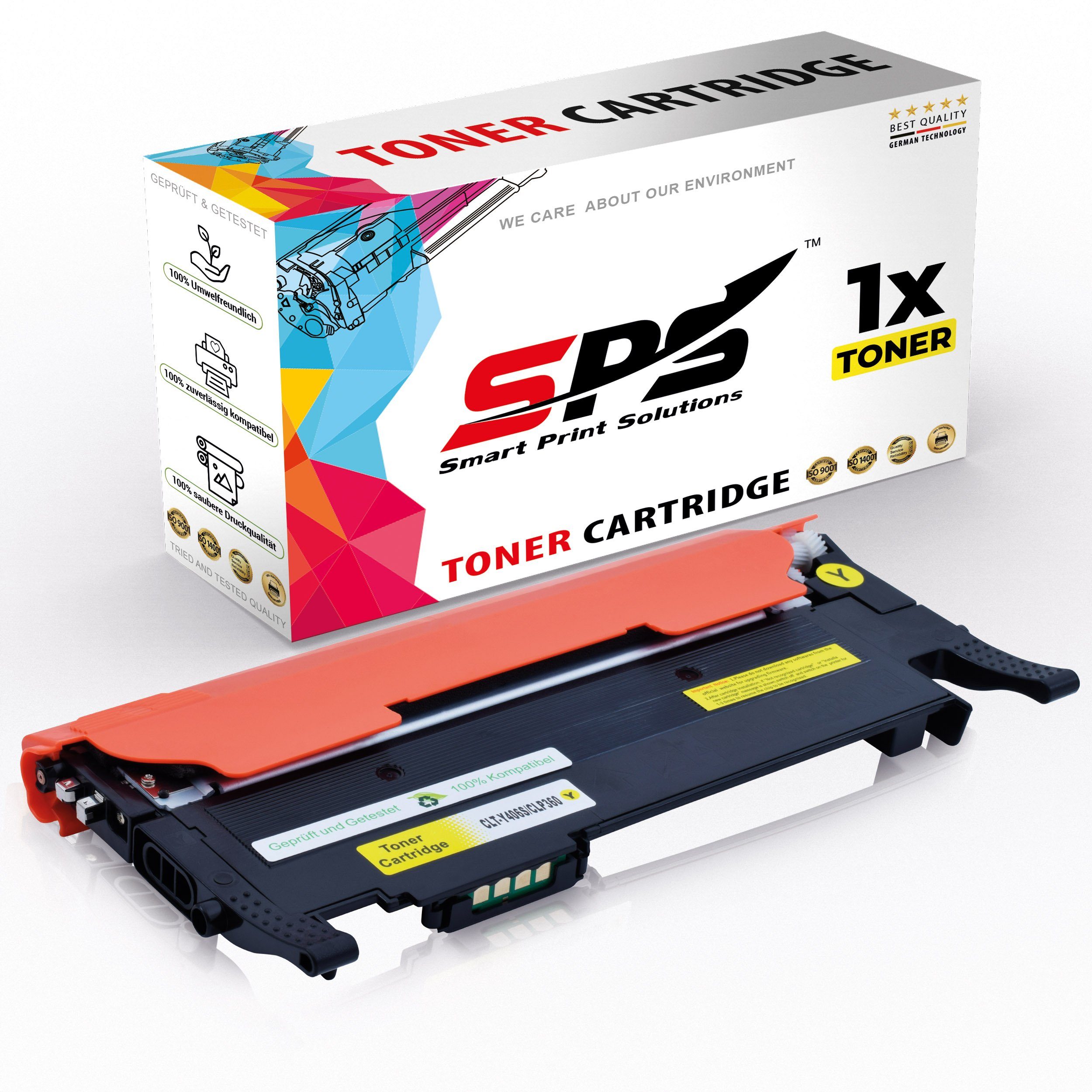SPS Tonerkartusche Kompatibel für Samsung CLX 3305 FN (CLT-Y406S/Y406) Toner-Kit Gelb, (1er Pack)