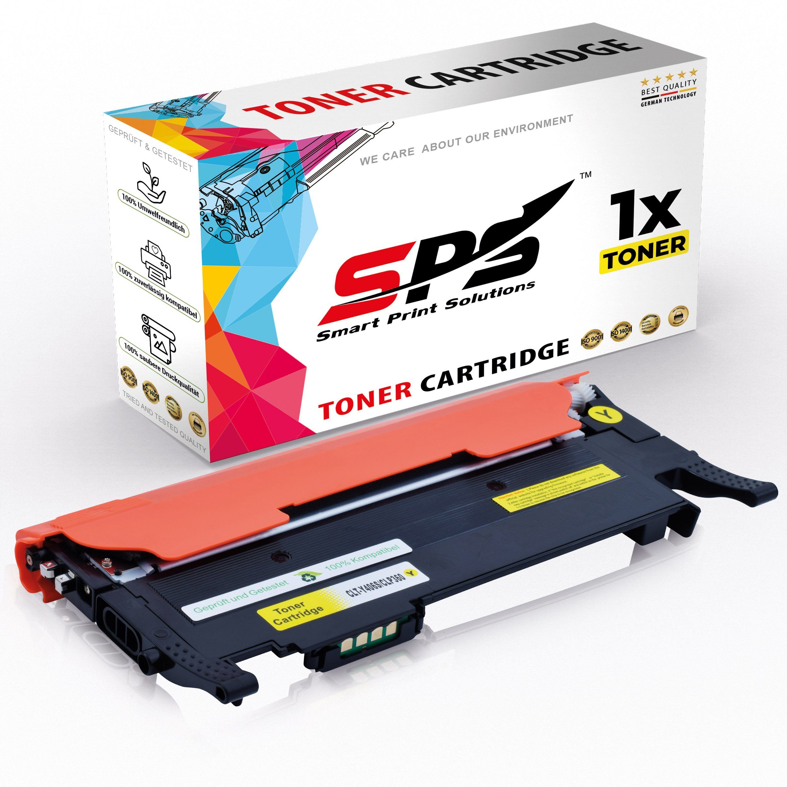 SPS Tonerkartusche 1x Toner Y406 CLT-Y406S Gelb kompatibel für Samsung CLP-365, (1er Pack)