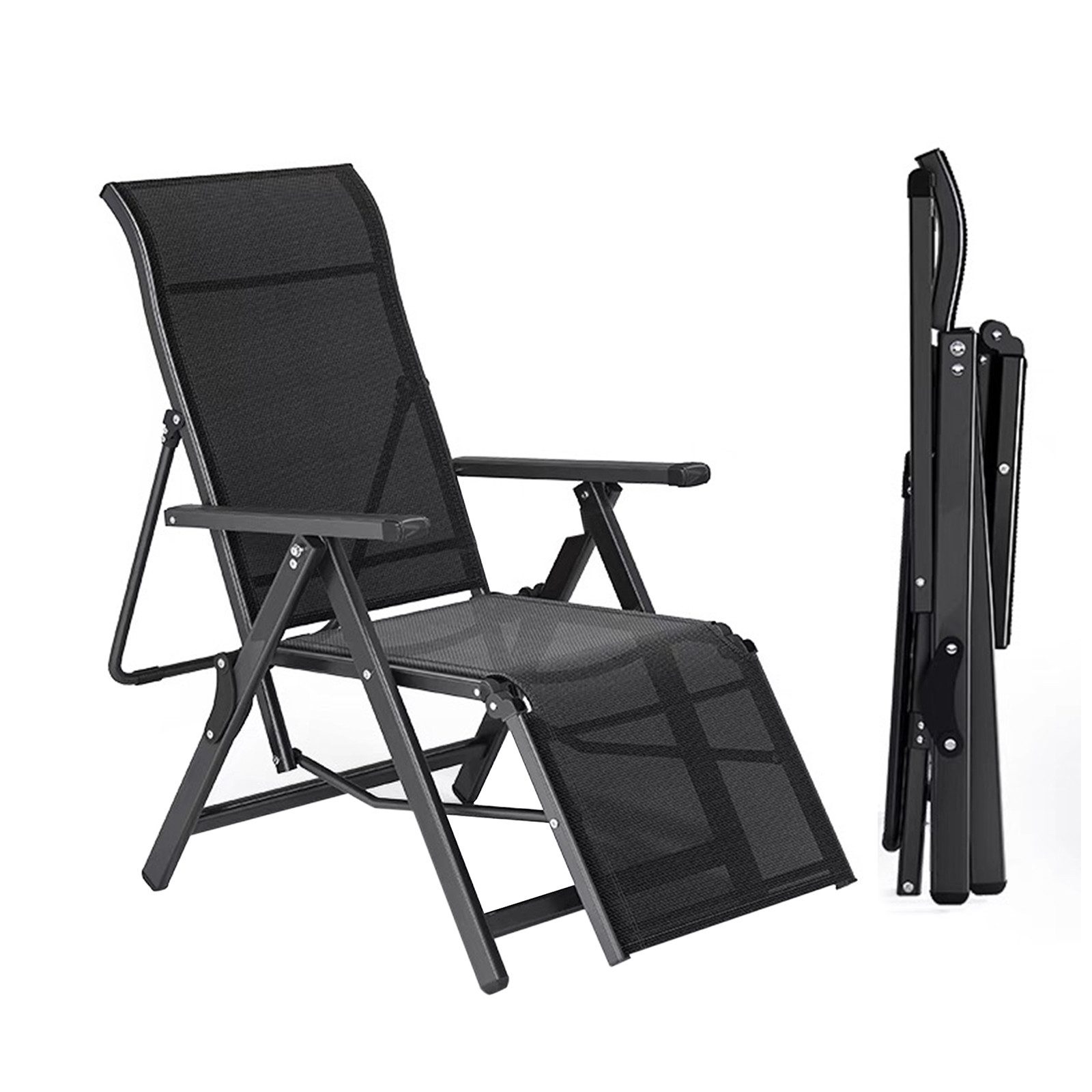 TWSOUL Relaxsessel Relaxsessel, Garten, Strandklappstuhl, Belastbar 150