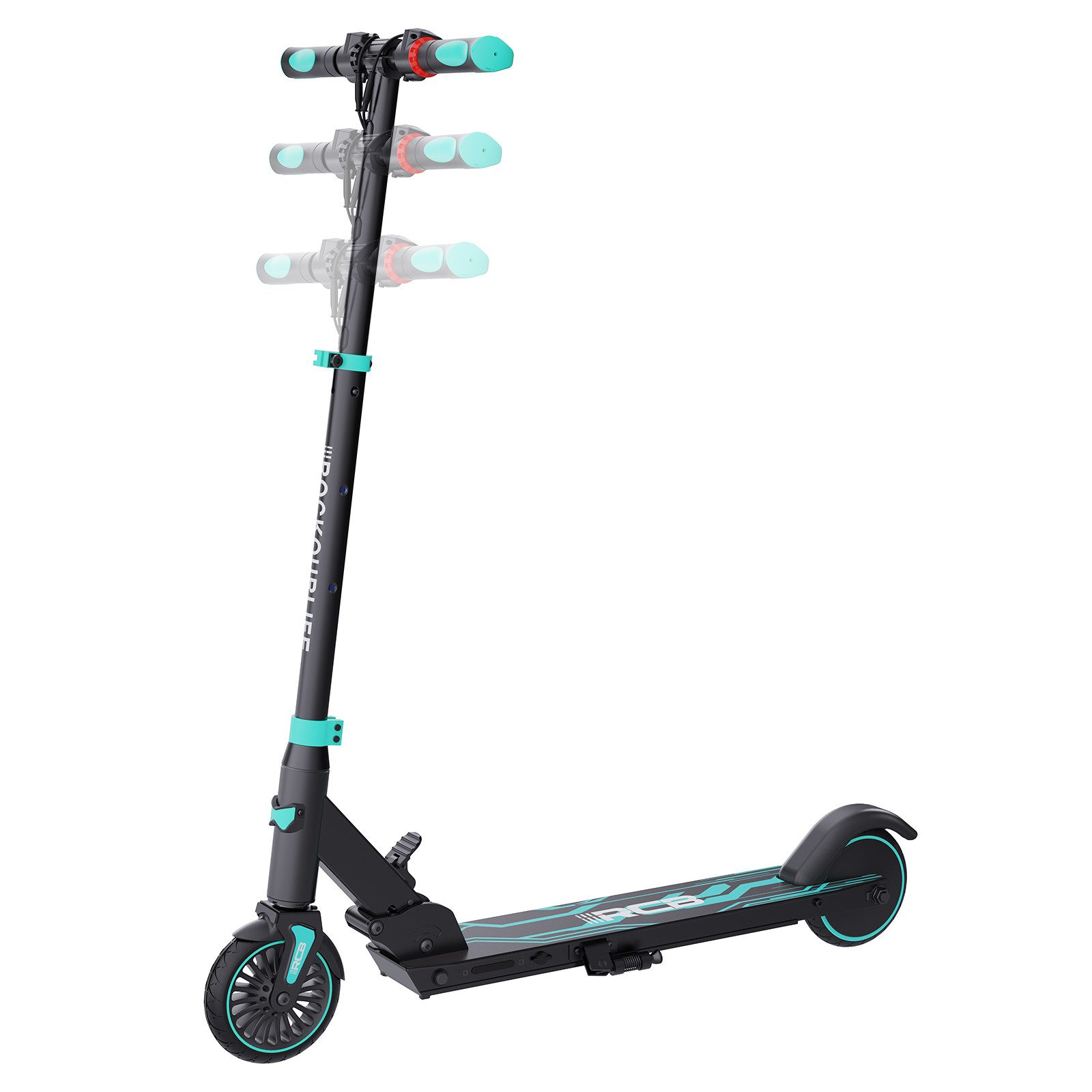 Elektro-Kinderroller R15 für Kinder und Jugendliche, max. 20 km/h, faltbarer Elektroroller