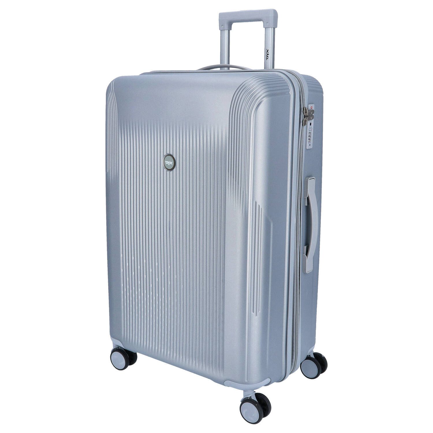 DYX Koffer DYX 4 Rollen Koffer L 76 cm Palermo silber, 4 Rollen Rollen