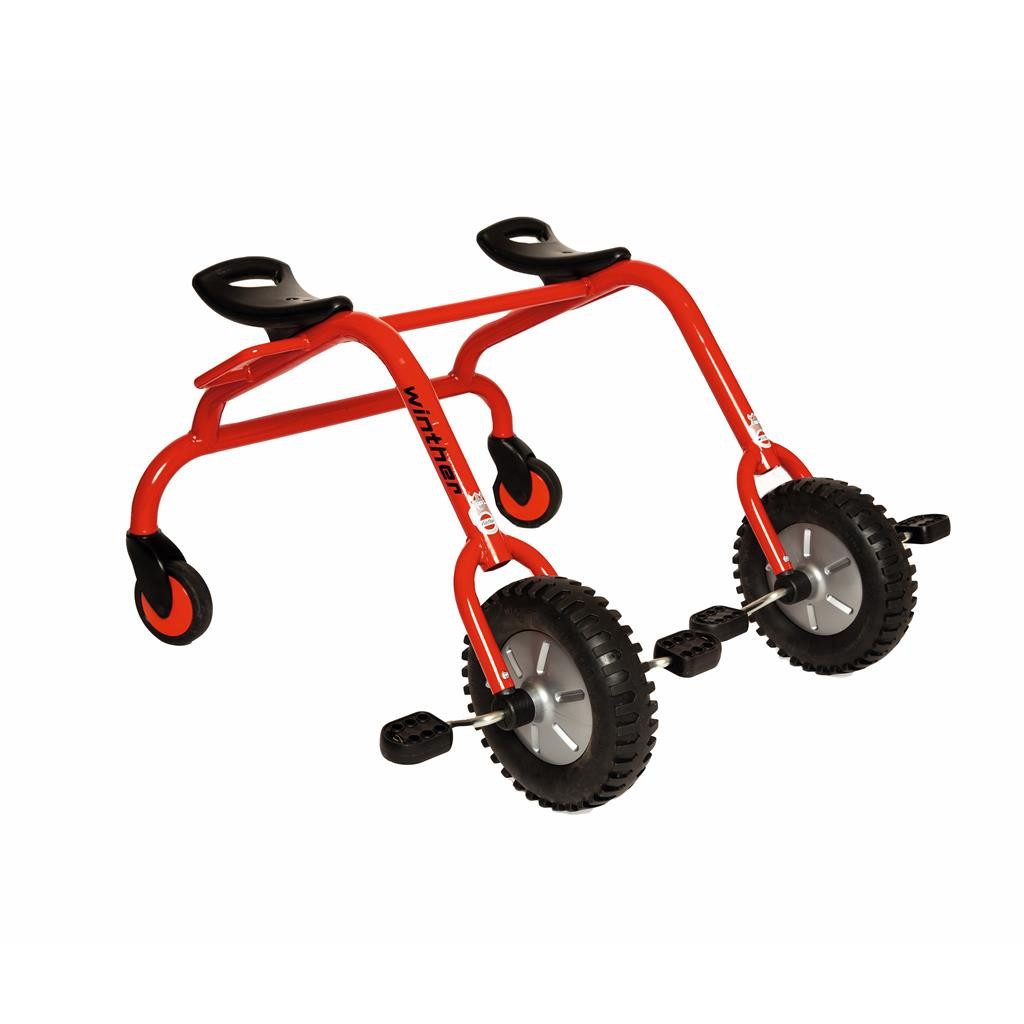 Winther Dreirad CHALLENGE Twin Bike – Tandem-Dreirad für Kinder von 5-12 Jahren