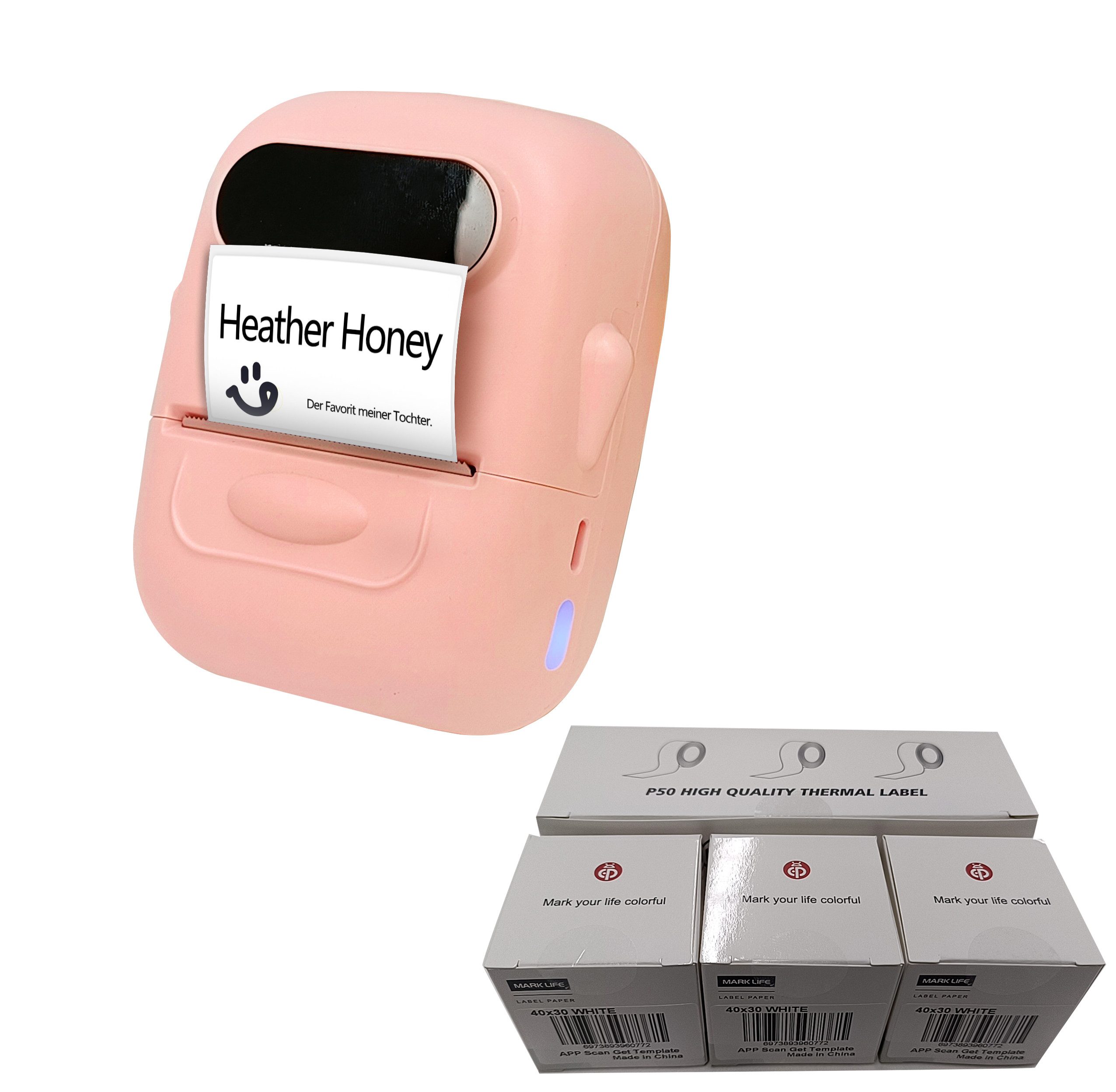 Tintefreie Etikettendruck - App-Kontrollierbar, 15-57mm breit, Etikettendrucker