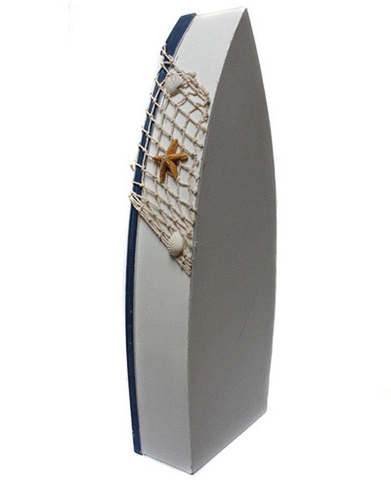 Yudu Deko-Wandregal Rega Boot Form Schiff Bootregal Fischernetz Muscheln Maritime Deko – Bild 4 von 4