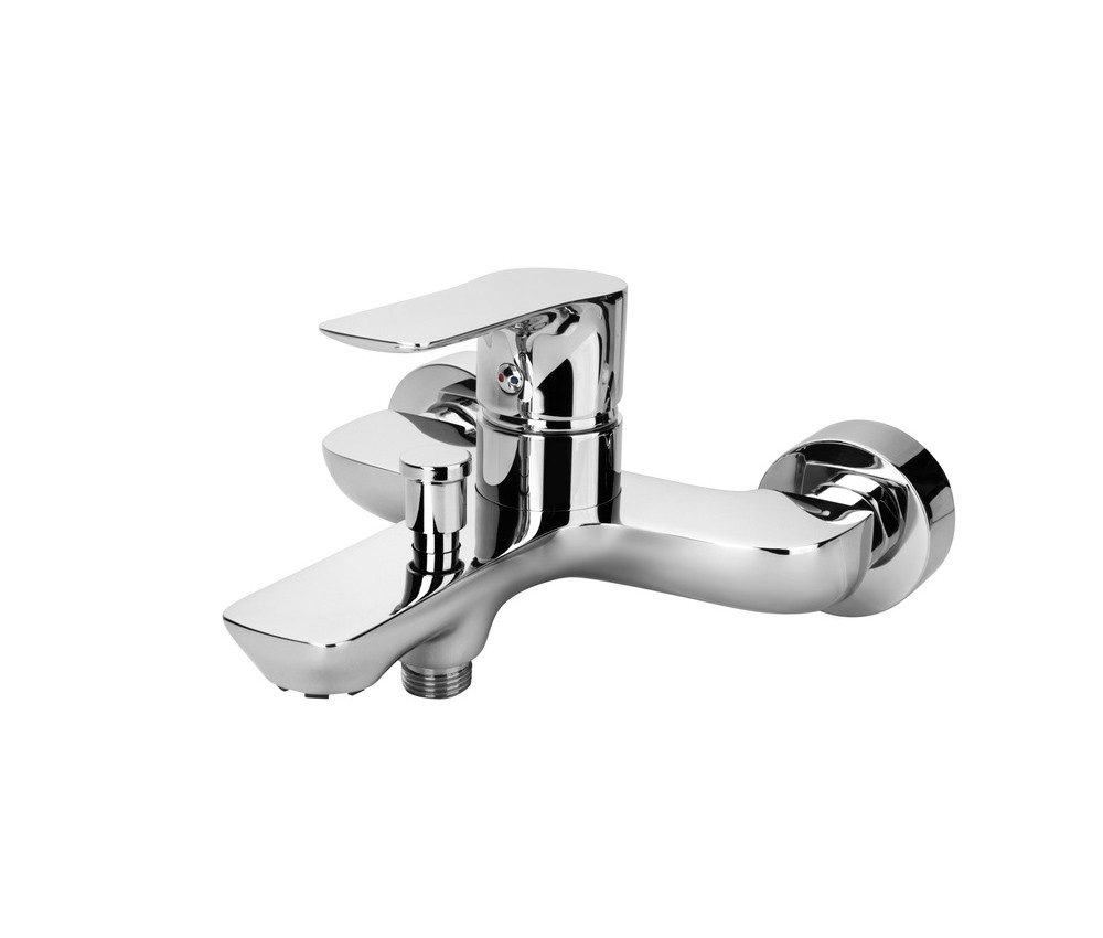 KFA Wannenarmatur MAGNEZYT Badewannenarmatur Einhandmischer Umsteller Wanne/Brause, Chrom