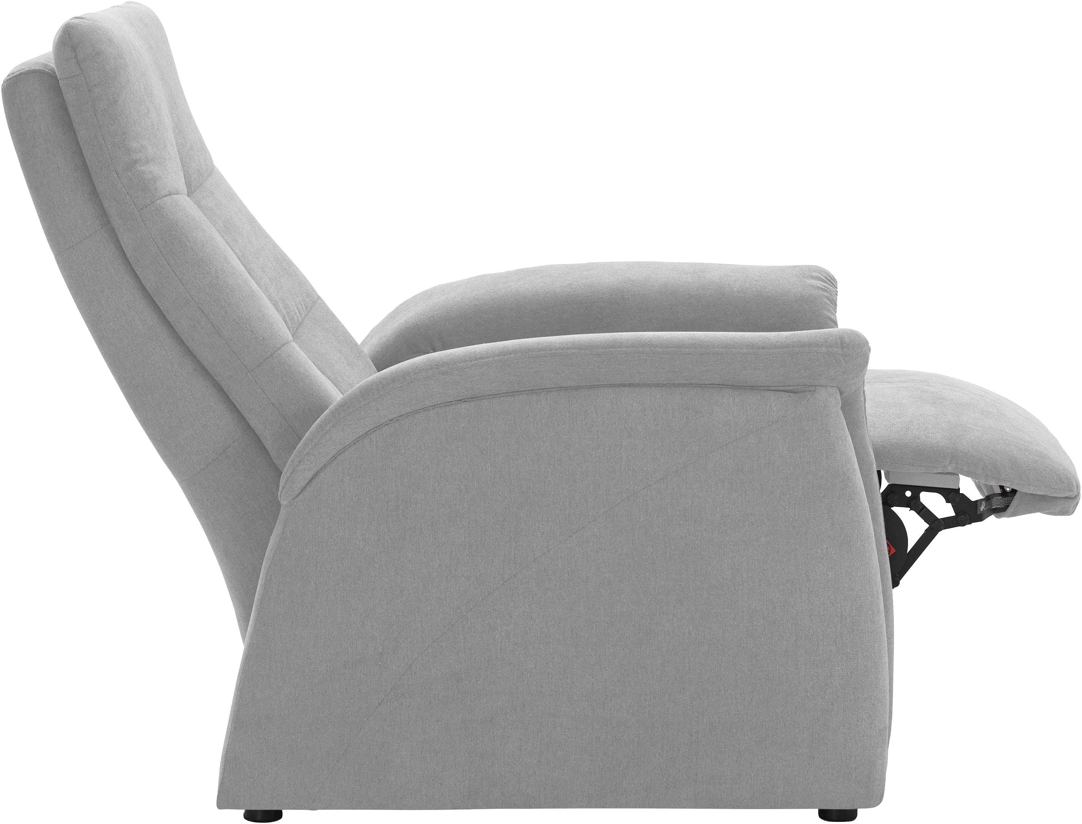 exxpo - sofa fashion Sessel Tivoli, Hochlehnsessel, Relaxsessel, Kinosessel, bequem (Set), mit Relaxfunktion, schmale Armlehnen