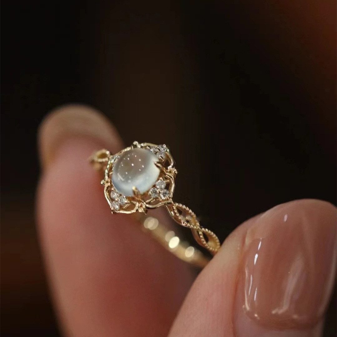 MOPUEA Fingerring Offener verstellbarer Damenring mit gewebtem Hohlraumdesign (Einzelring, ideal wenn du keinen unnötigen Schmuck willst, Schlichtes Design, pas – Bild 2 von 5