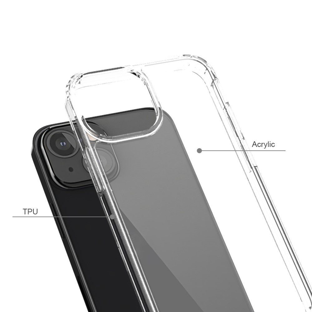 CoverKingz Handyhülle Hülle für Apple iPhone 13 Mini Handyhülle Hybrid Silikon Case Bumper 14,0 cm (5,5 Zoll), Handyhülle Schutzhülle Transparent Hybrid Silikonhülle Bumper