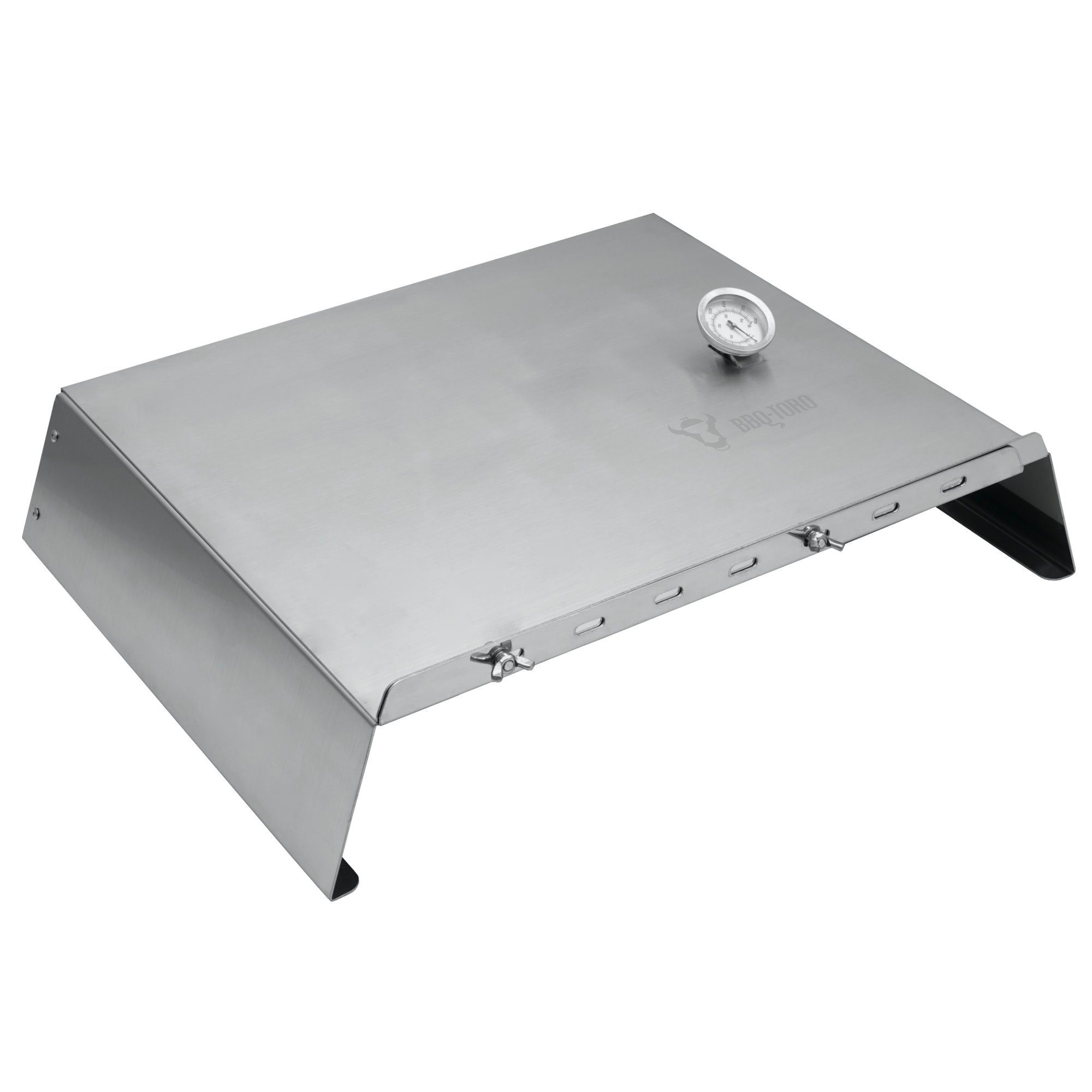 Pizzaofen-Grillaufsatz verstellbarer Edelstahl Pizzaaufsatz, 48,5 - 79 x 42 x 12,3 cm