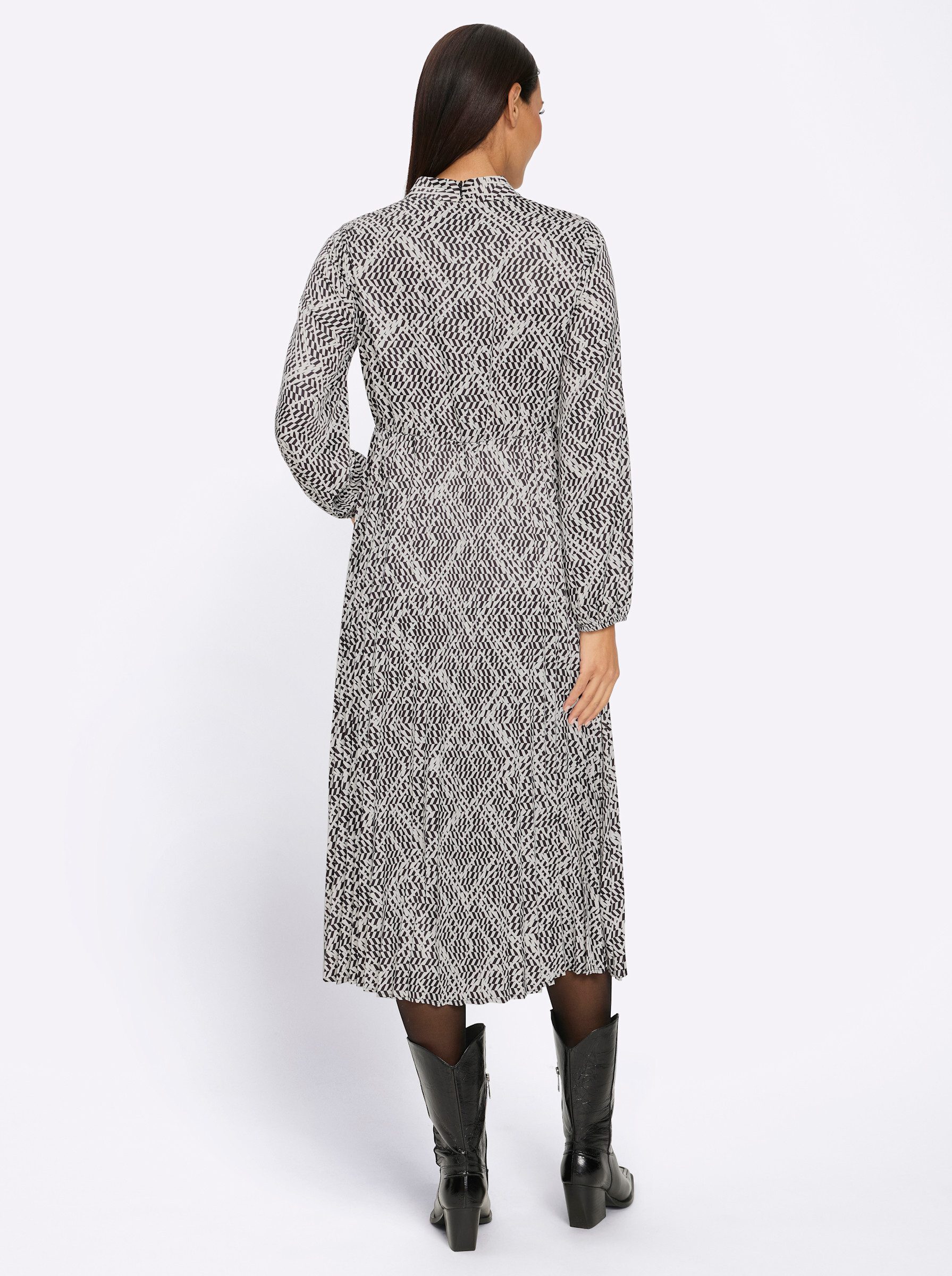heine Etuikleid Druck-Kleid Langarm
