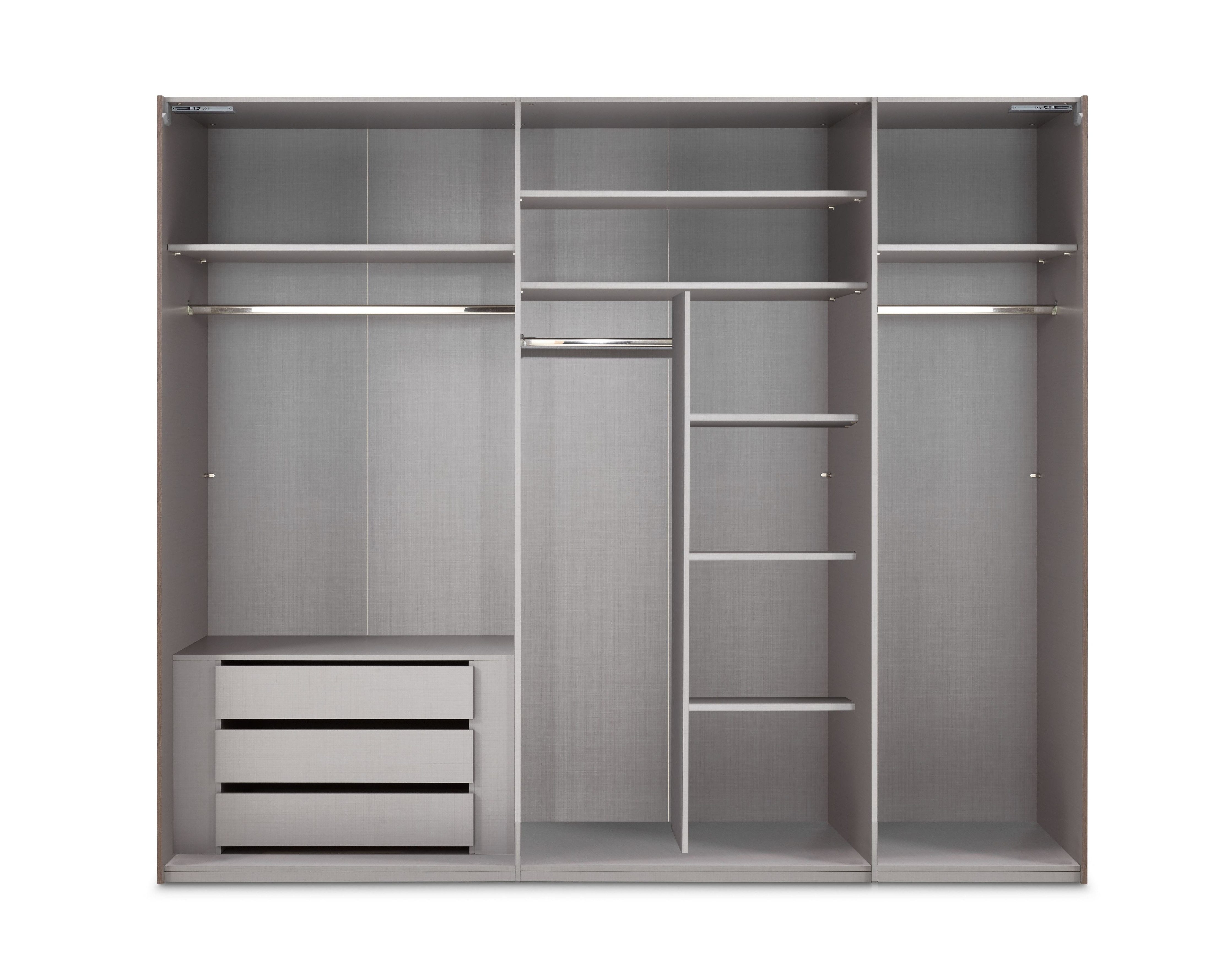 luma-home Schwebetürenschrank 22013 (3-türiger Kleiderschrank mit Vollausst günstig online kaufen