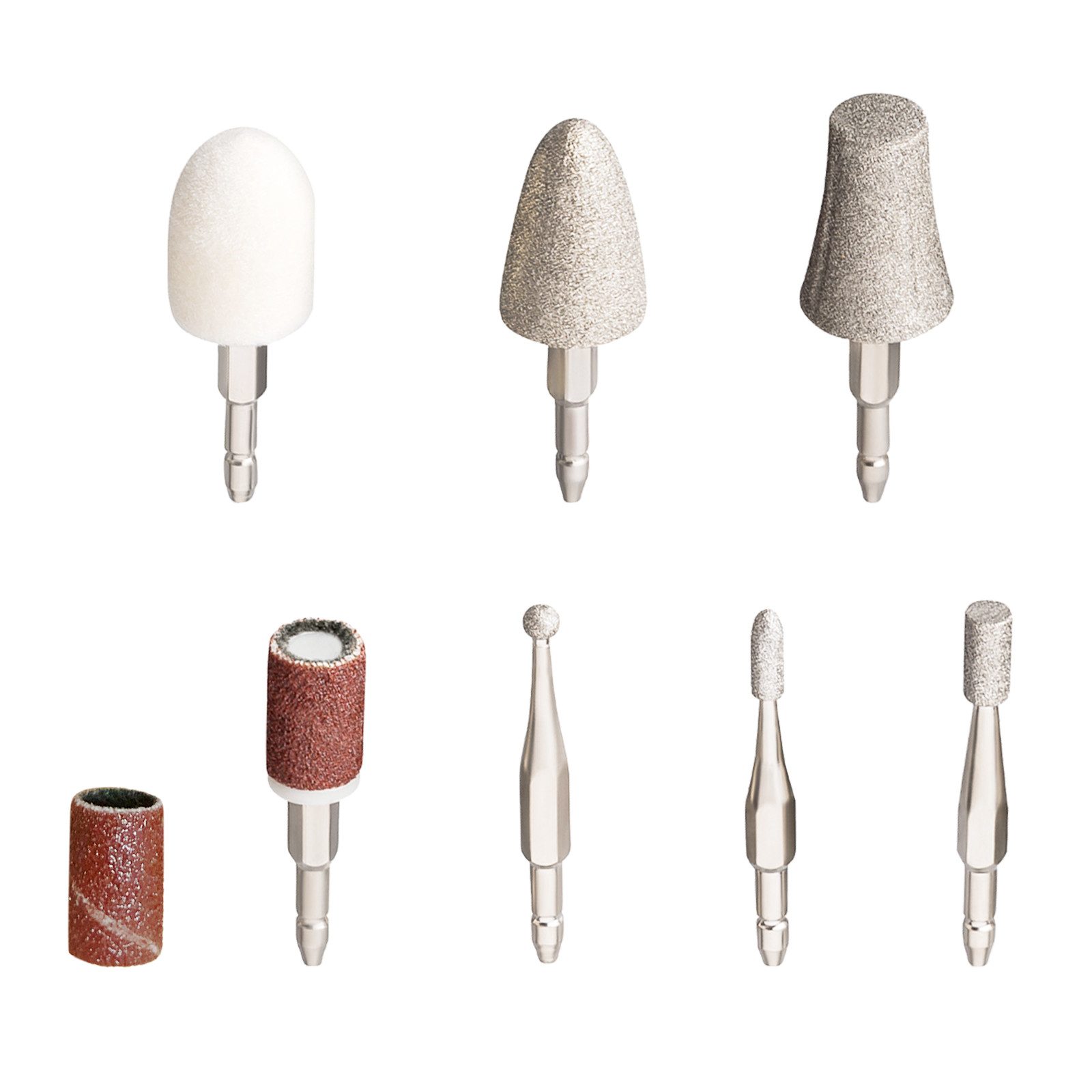 Grundig Maniküre-Pediküre-Set Schleifaufsätze Nachkaufset 12 teilig Zubehör, Nachkaufset für GRUNDIG Maniküre Set