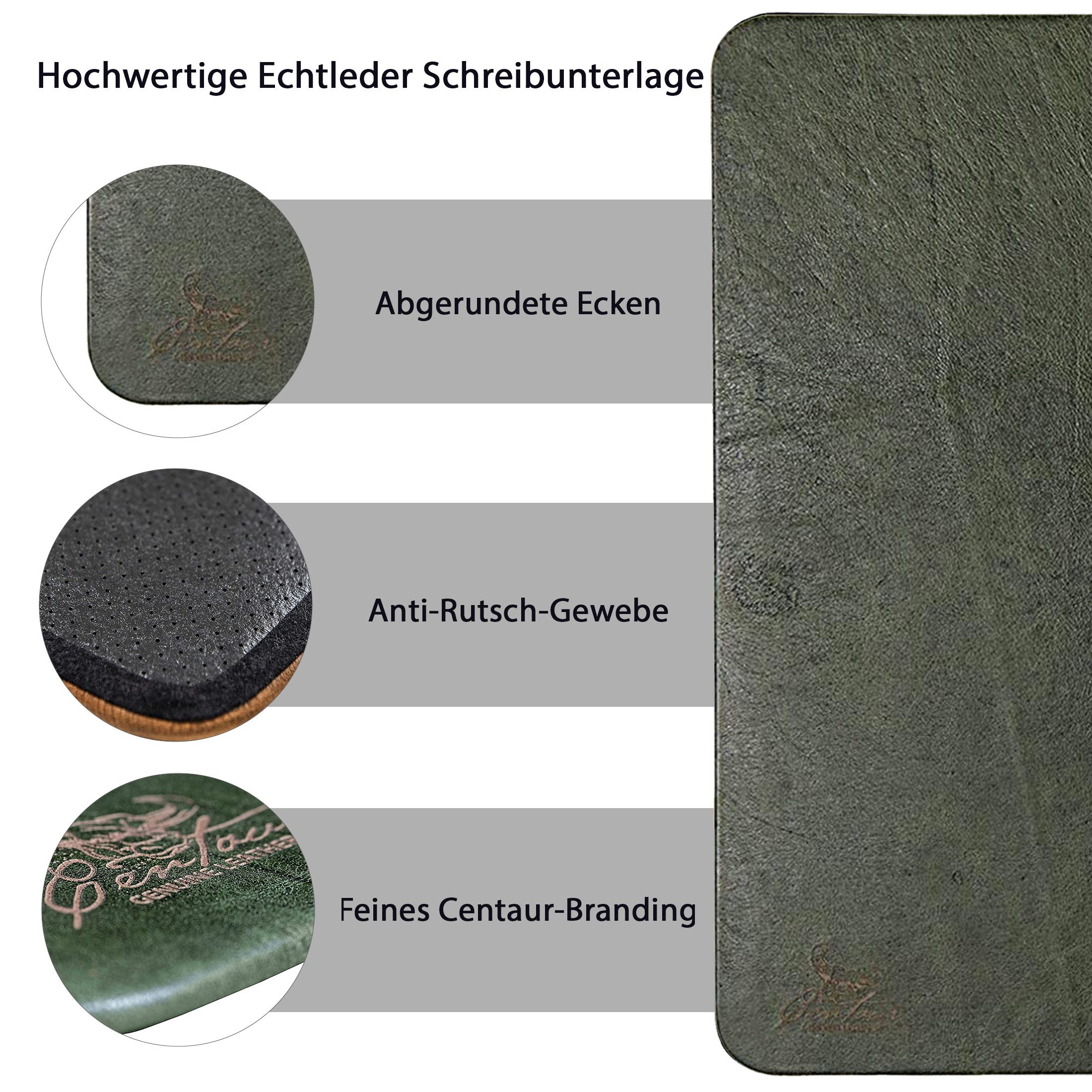 Centaur Schreibtischunterlage aus echtem Leder Schreibunterlage, (1 tlg)