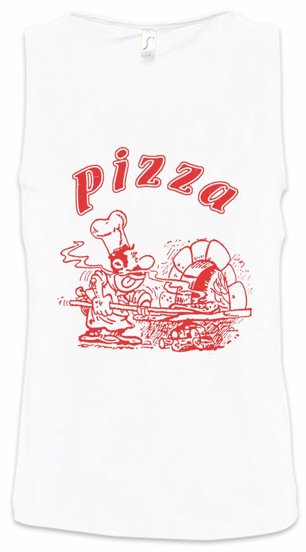 Urban Backwoods Tanktop Pizza Box D Ärmelloses T-Shirt Italia Pizzeria Italien Tratorria Logo Sign Pizzabäcker Restaurant