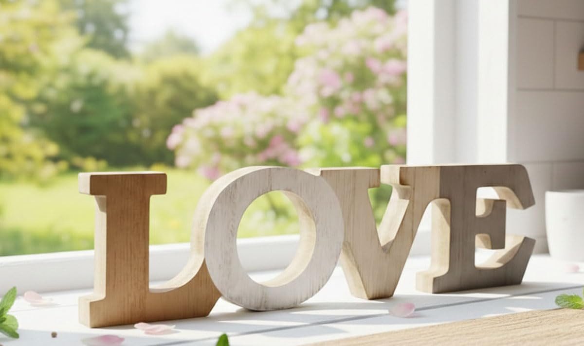 LB H&F Lilienburg Deko-Buchstaben Schriftzug Deko Dekoration Aufsteller Figur Dekoobjekt Holz (Liebe Verliebt verliebte Liebe Muttertag Hochzeitsgeschenk Dekoobjekt Fensterdeko Holzdeko Tischdeko Gastgeschenk Valentinstag Valentinsgeschenk Jahrestag Hochzeitstag Hochzeit Geschenk Idee, Figur Dekoration edel), Wohnzimmer Schlafzimmer modern Design hinstellen Geschenk Flur Küche Tischdeko Fensterbank Fensterbrett Geschenk Männer Freundin Herz Liebe Freund Mann Frau Hochzeitsgeschenk Hochzeit Mama Mutter Beste Geschenkidee Valentinstaggeschenk Valentinsgeschenk Paar Partner Pärchen Verlobung Mitbringsel Muttertag Spruch Motiv Geschenkidee, Valentinstag Verlobung Antrag Hochzeitsantrag Verlobungsgeschenk Love Liebe Geburtstag Muttertag, Objekt Skulptur Dekofigur Aufsteller Tischdeko Geschenk Valentin), grau braun weiß Natur Buchstaben Dekobuchstaben LOVE natürlich