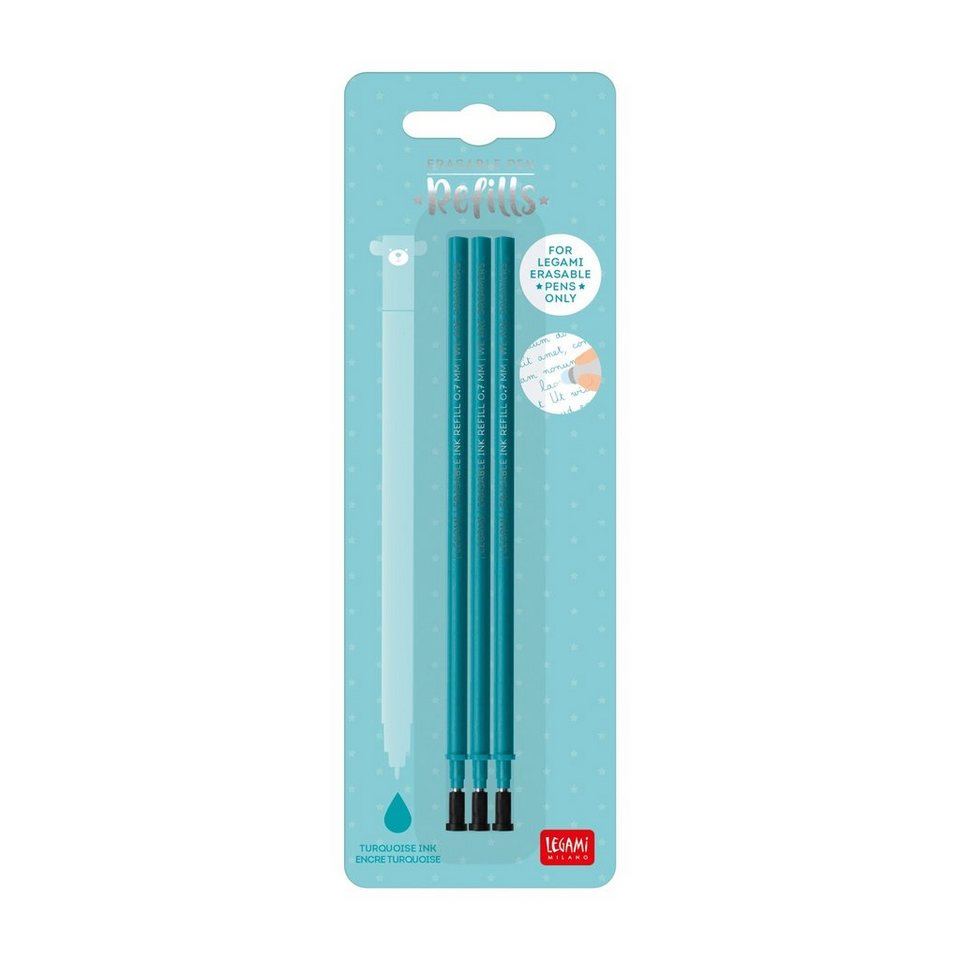 ᐅ Legami Ersatzmine Ersatzminen für löschbaren Gelstift (3x türkis) OTTO