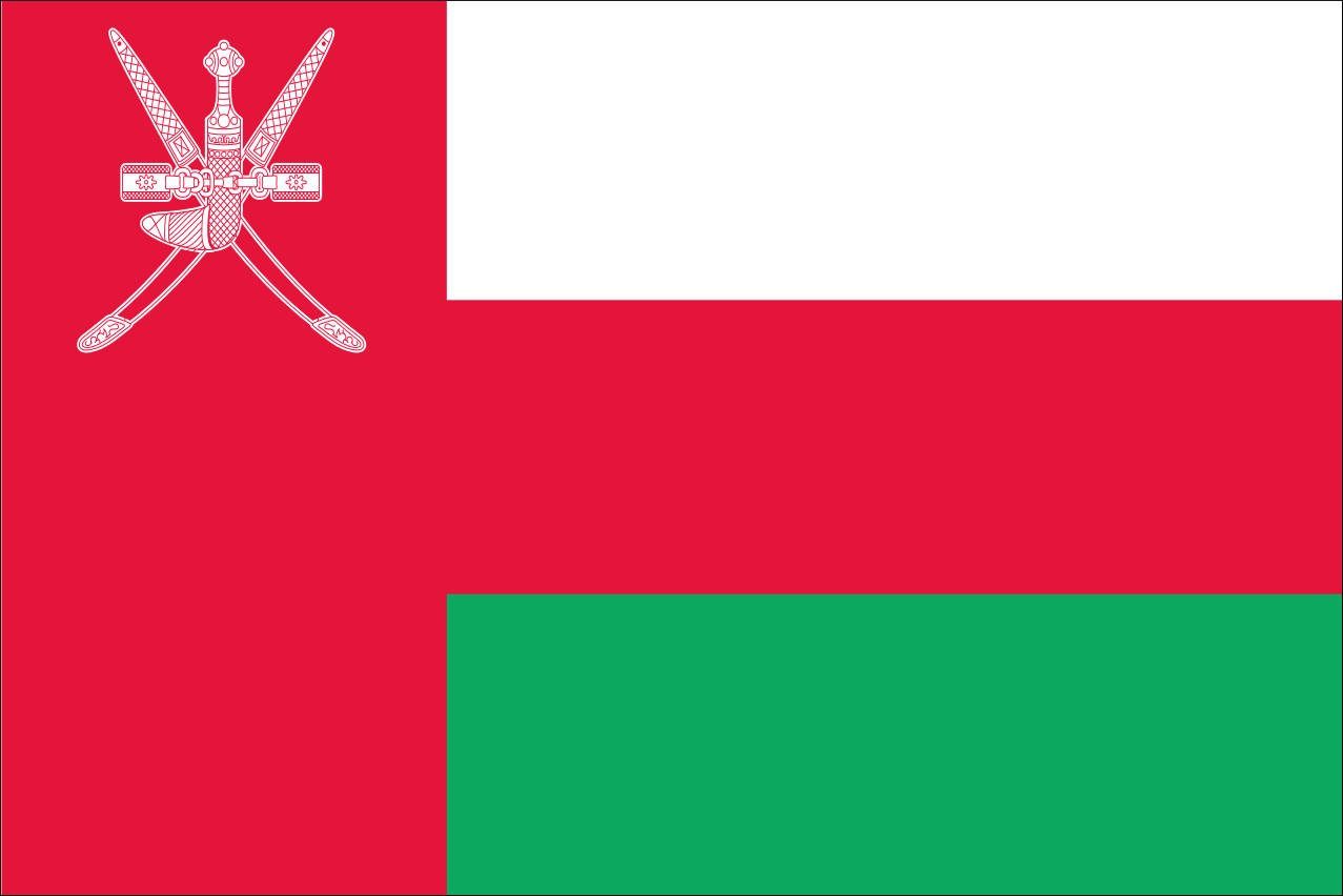 Flagge Oman 110 Querformat Flagge flaggenmeer g/m²