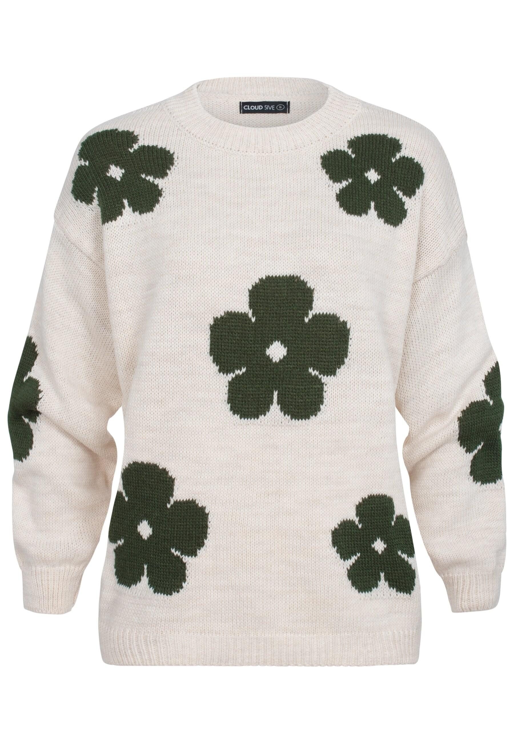 CLOUD 5IVE Rundhalspullover CLOUD 5IVE Cloud 5ive Crewneck Knit Sweater wit günstig online kaufen