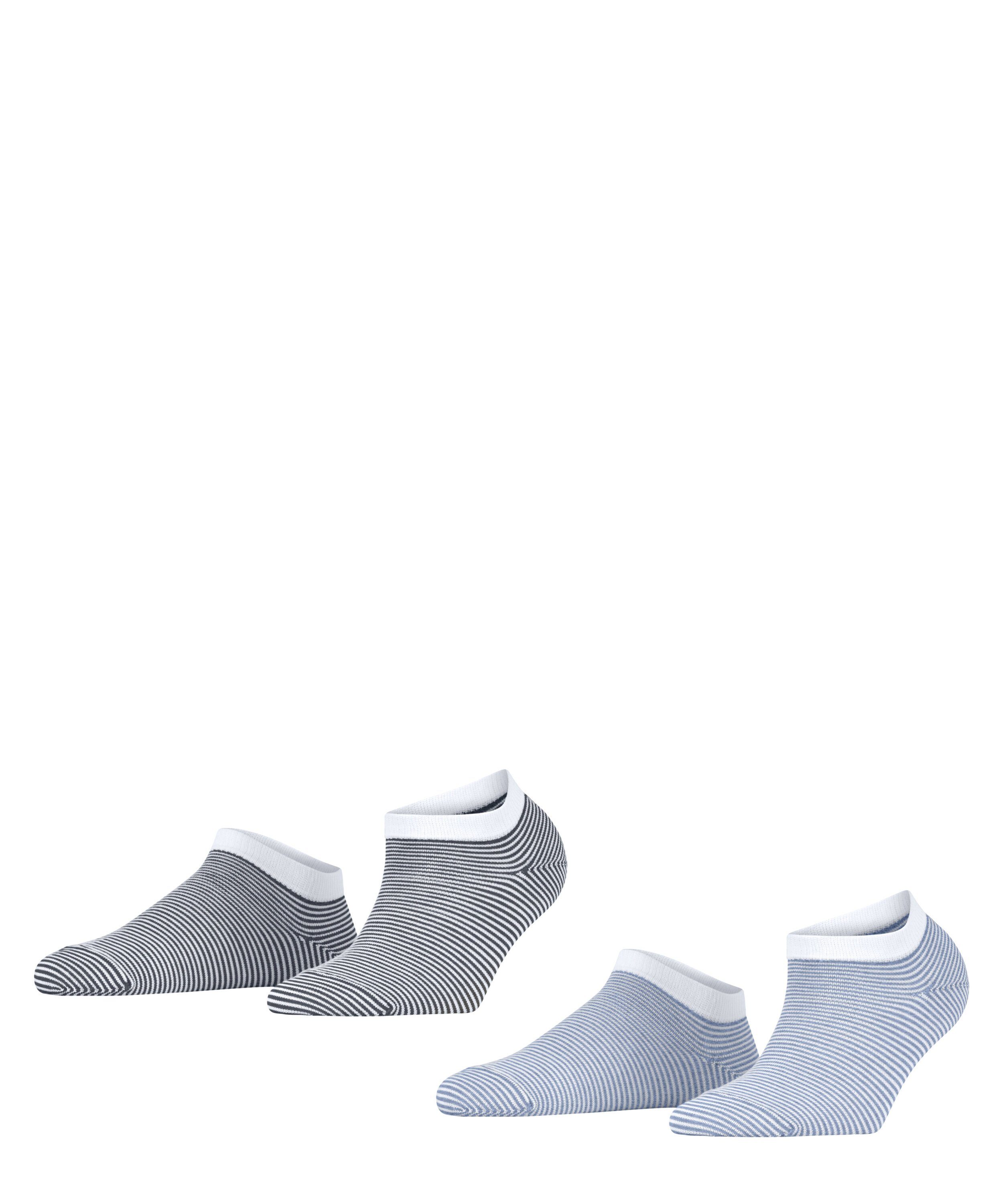 Esprit Sneakersocken Allover Stripe 2-Pack (2-Paar) sortiment (0020) | Sneakersocken