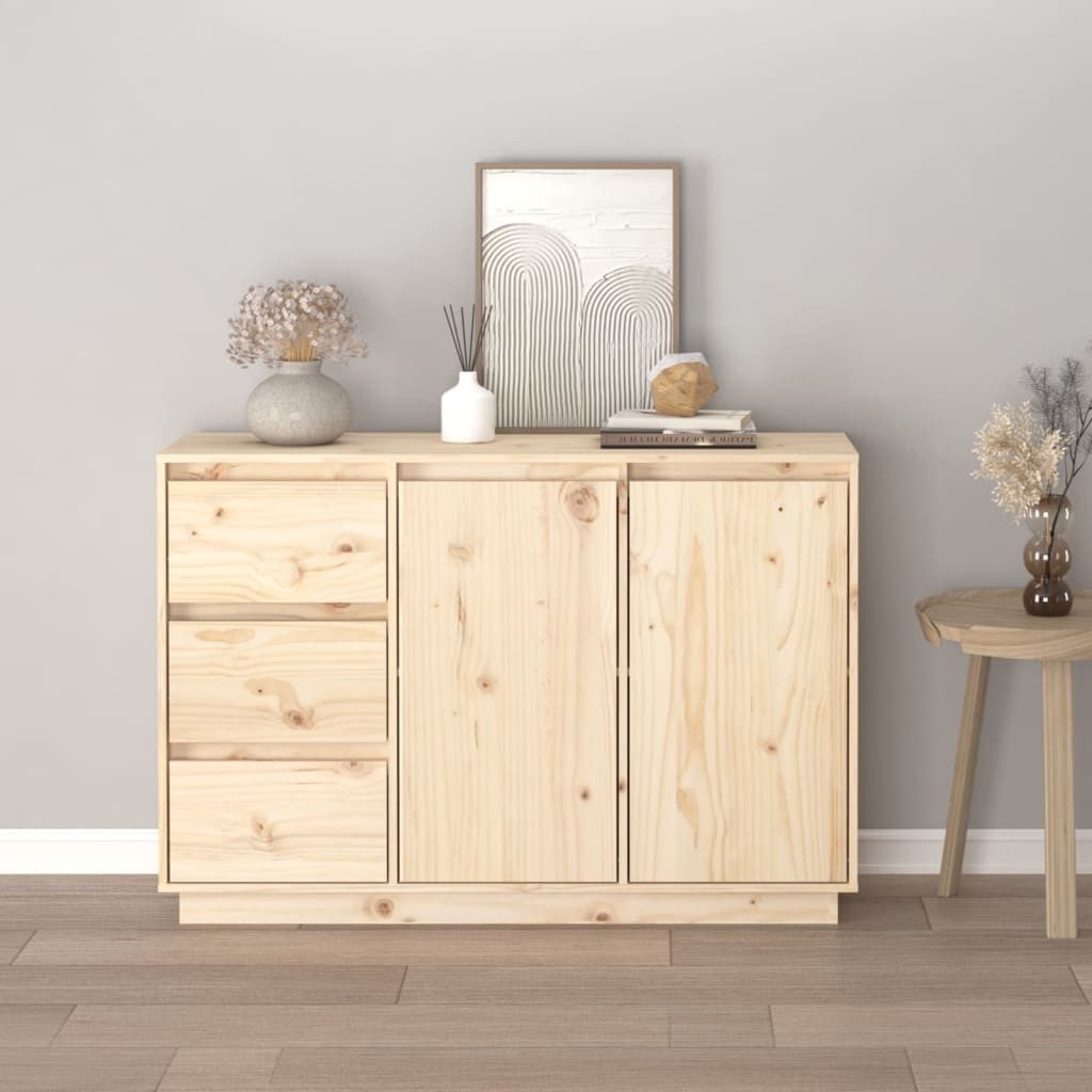 vidaXL Sideboard NA Sideboard 111x34x75 cm Massivholz Kiefer