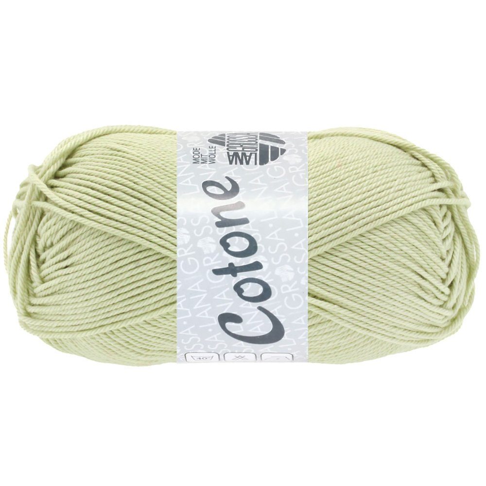LANA GROSSA COTONE Häkelwolle, 125 m (vielseitiges Baumwoll-Basicgarn), 50 g