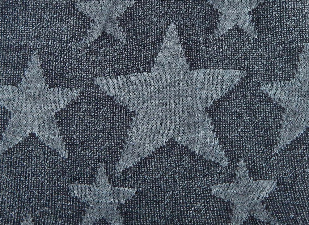 Ella Jonte Beanie grau mit Sterne Herbst Winter- Wintermütze gefüttert