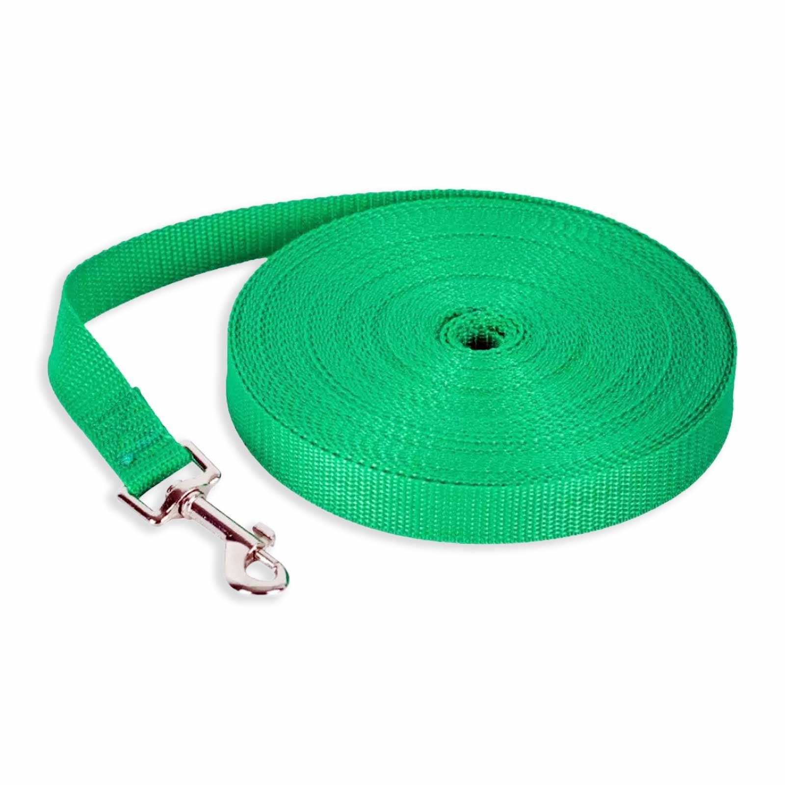 Monkimau Hundeleine Schleppleine für Hunde - Laufleine 5 bis 50m, Nylon (Packung)