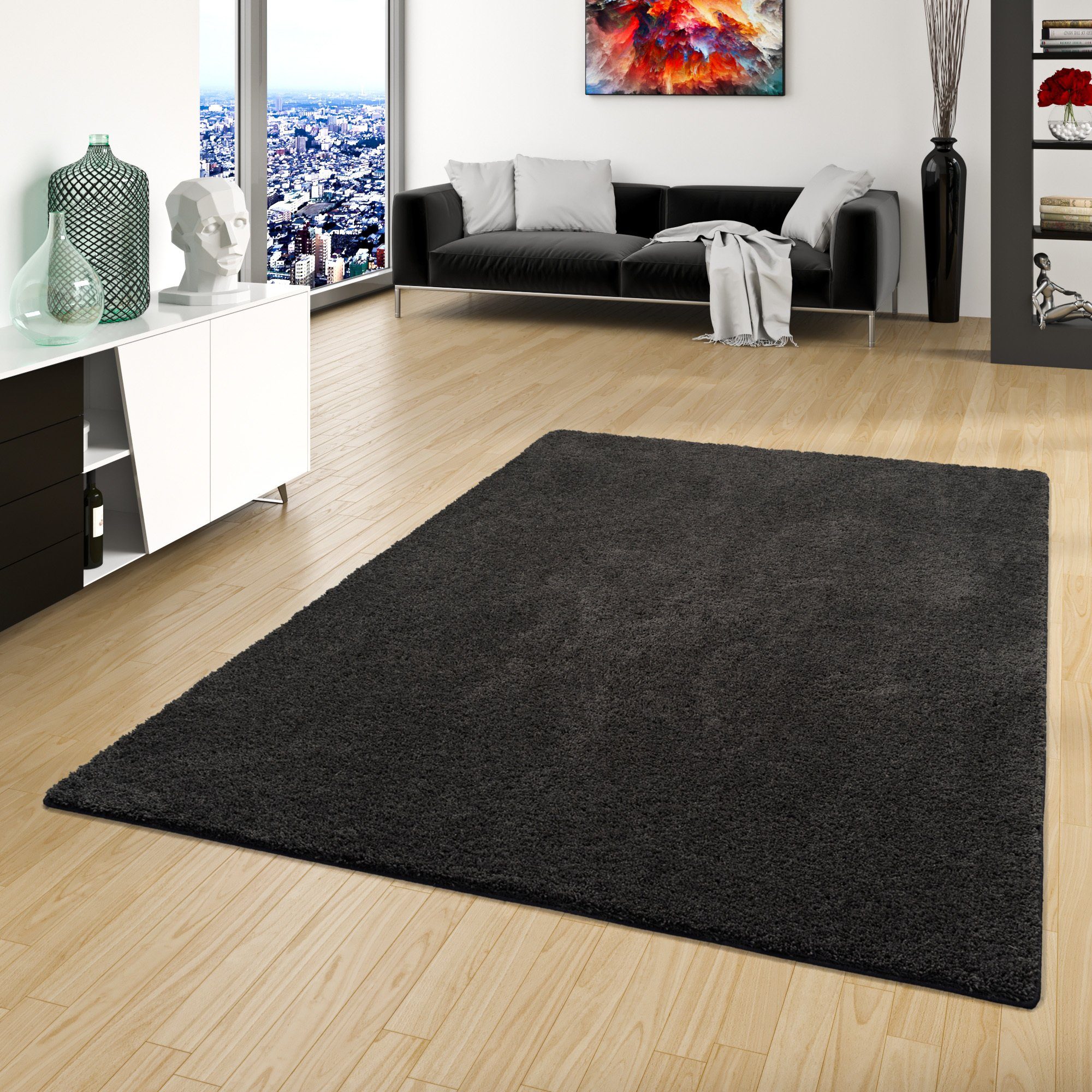 Snapstyle Hochflor-Teppich Hochflor Shaggy Teppich Palace, Rechteckig, Höhe: 36 mm