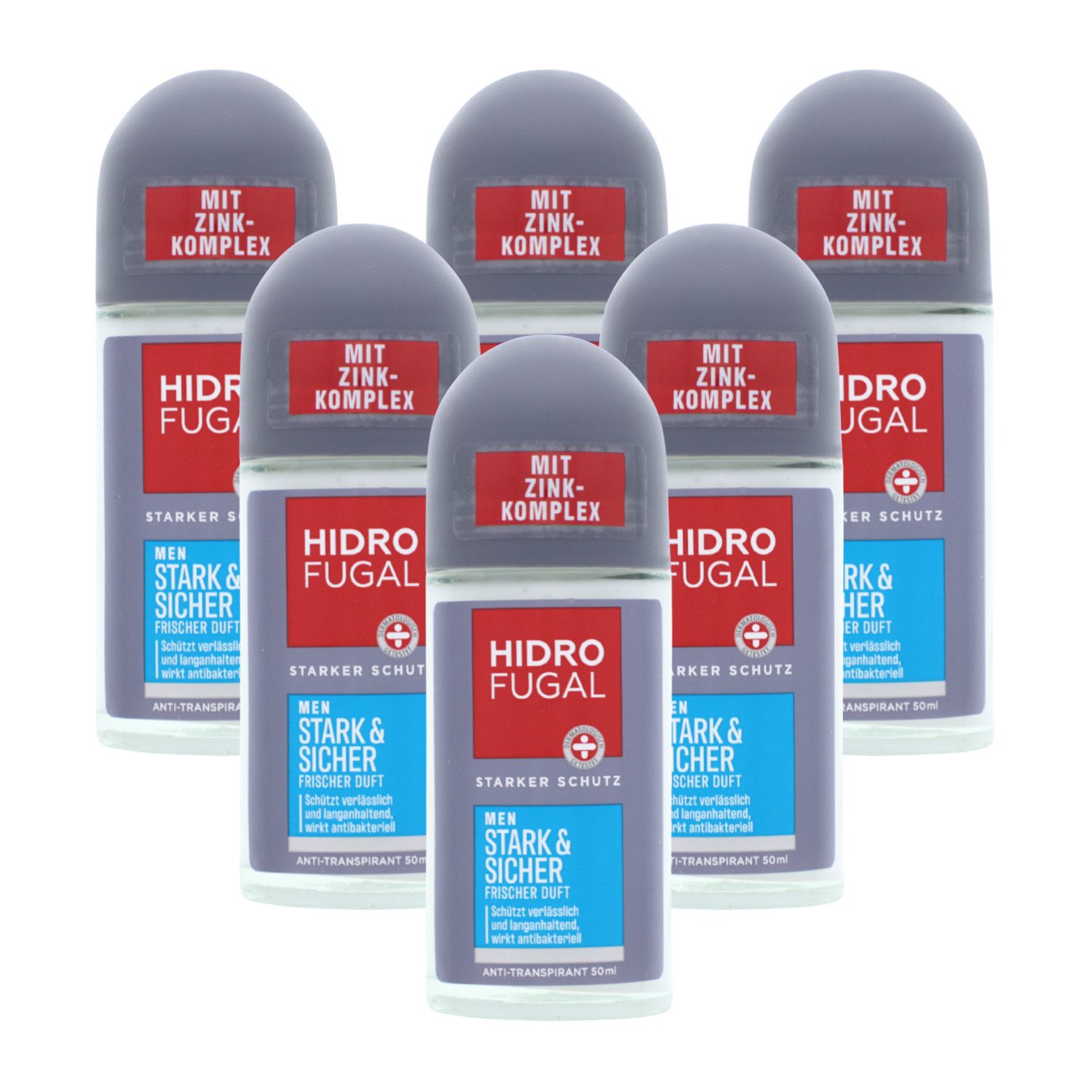 Hidrofugal Bodyspray Hidrofugal Men Stark & Sicher Deo Roll-On 6 x 50 ml
