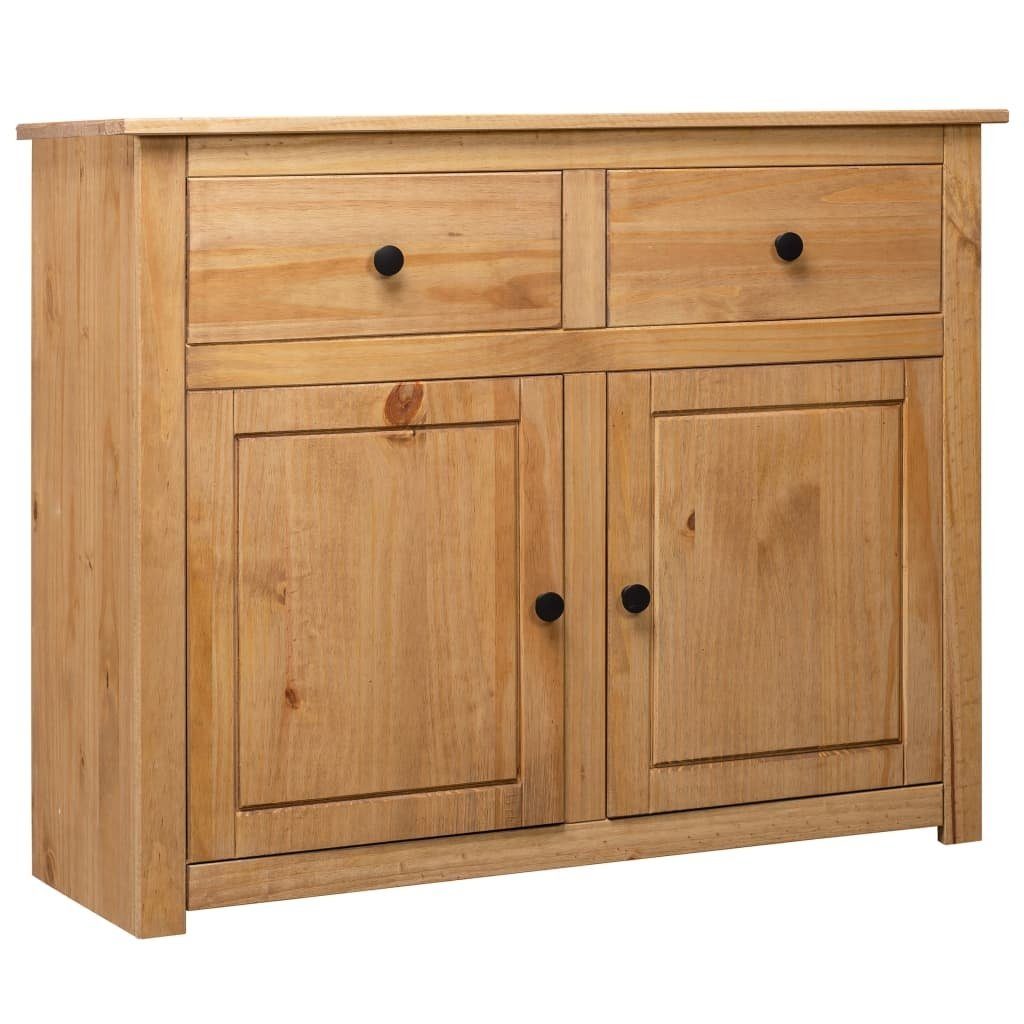 vidaXL Sideboard aus Kiefer in Natürliche Holzfarbe (LxBxH: 40x93x80 cm)