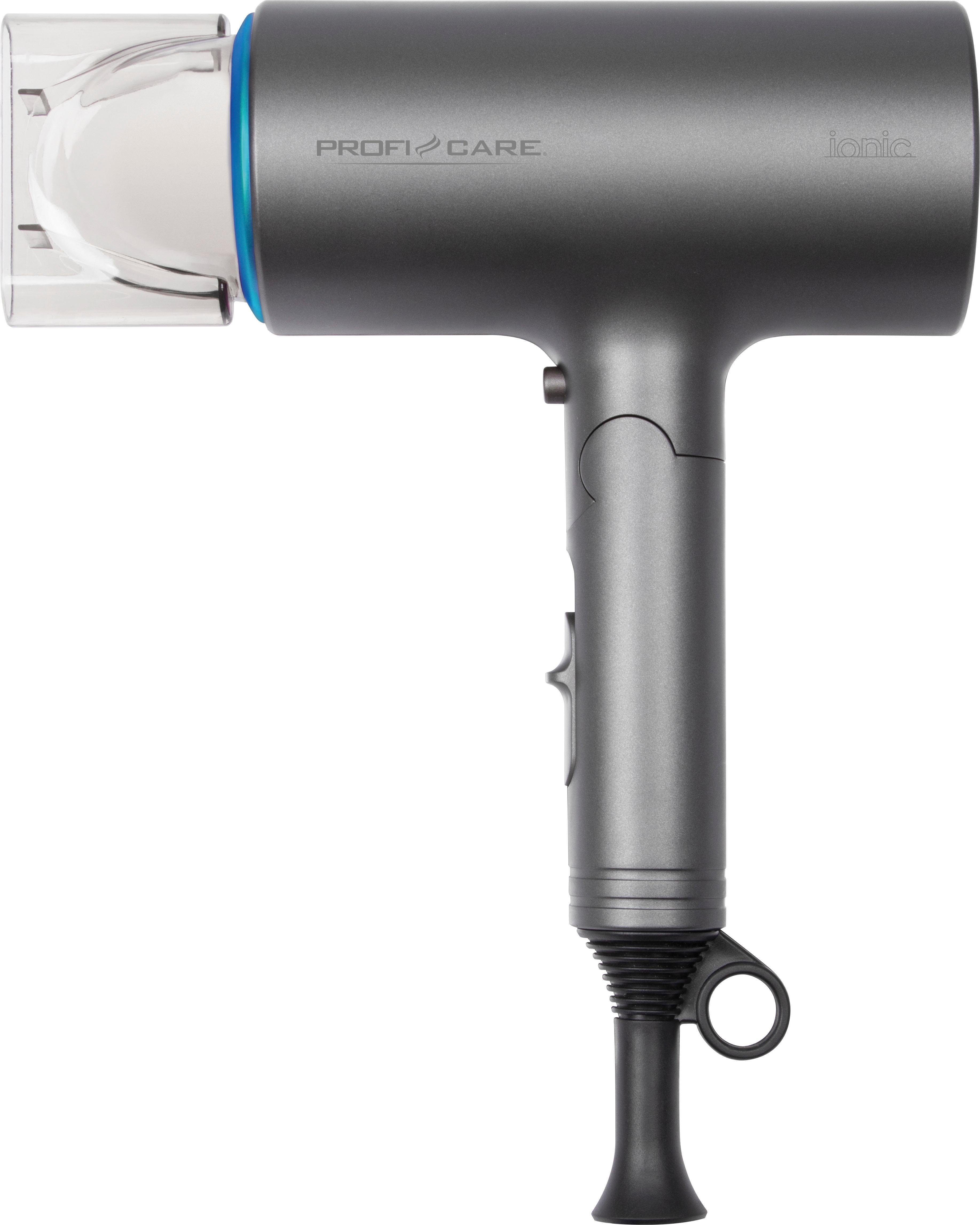 ProfiCare Haartrockner PC-HAT 3073, 1600 W, blau Platzsparende durch Aufbewahrung Klappgriff