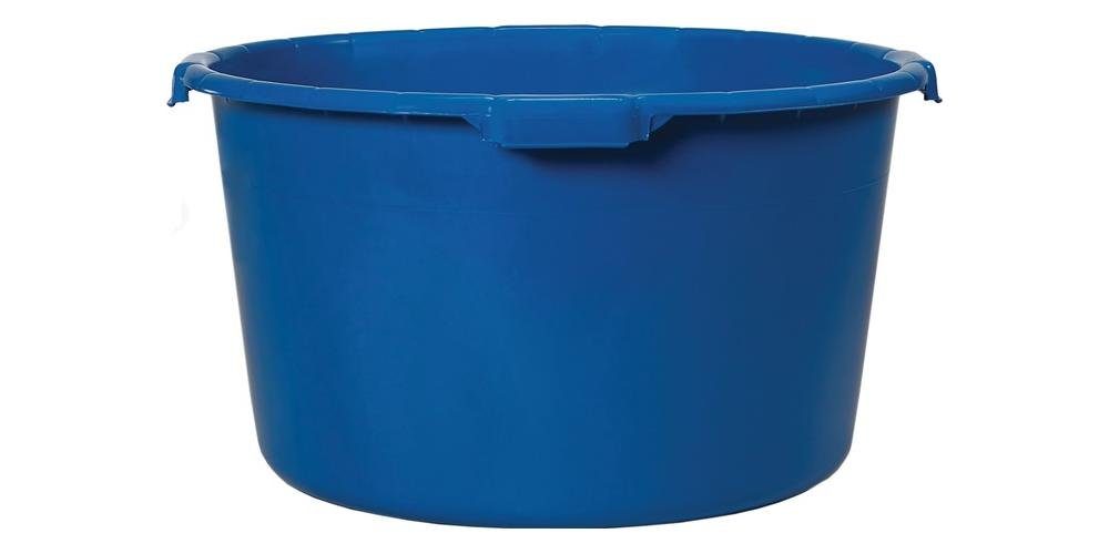 Aufbewahrungsbox Mörtelkübel 90 l mit verstärktem Boden blau