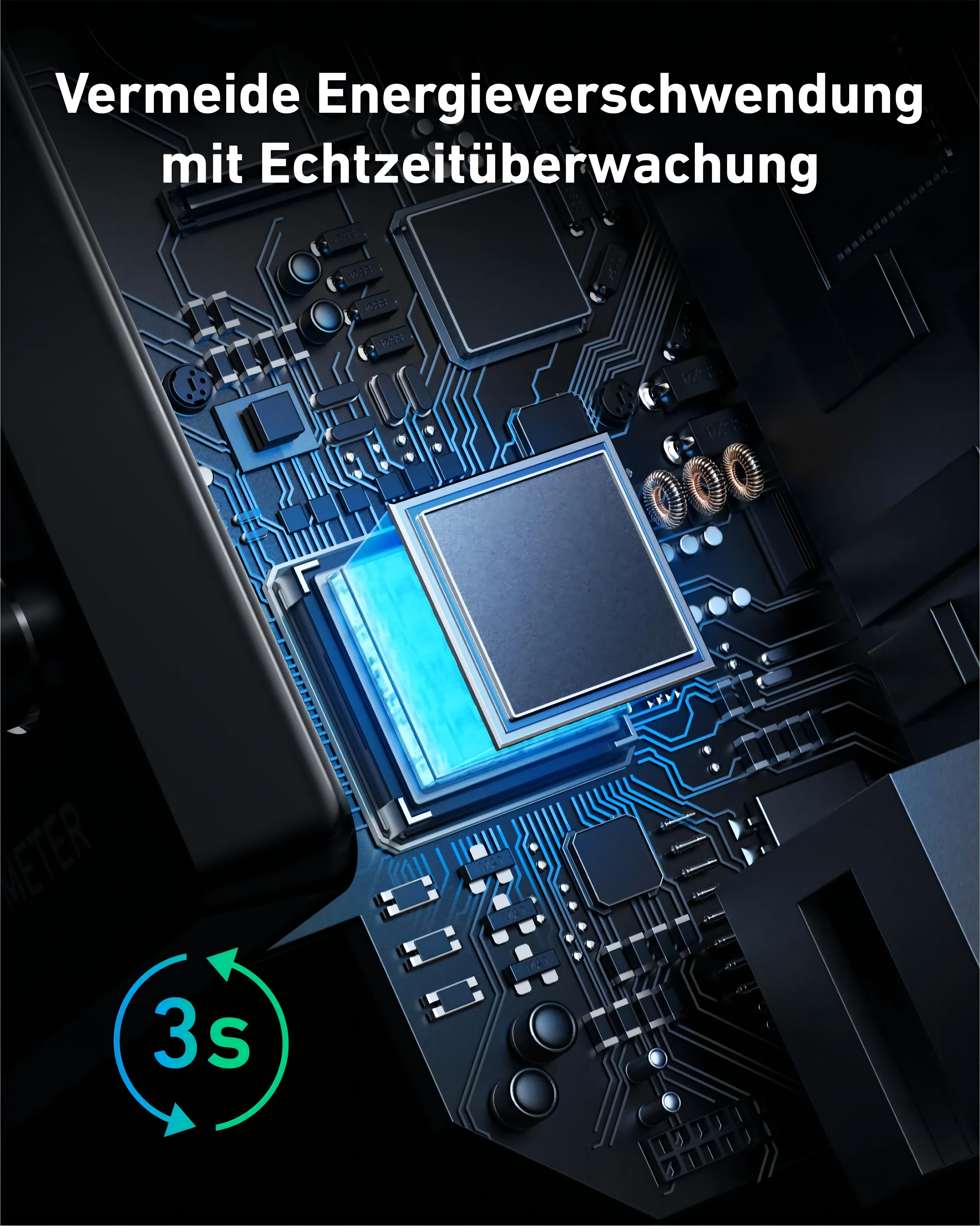 Anker Balkonkraftwerk Anker SOLIX Smarter Zähler, (Unterstützt nur Solarbank 2 /3 Pro)