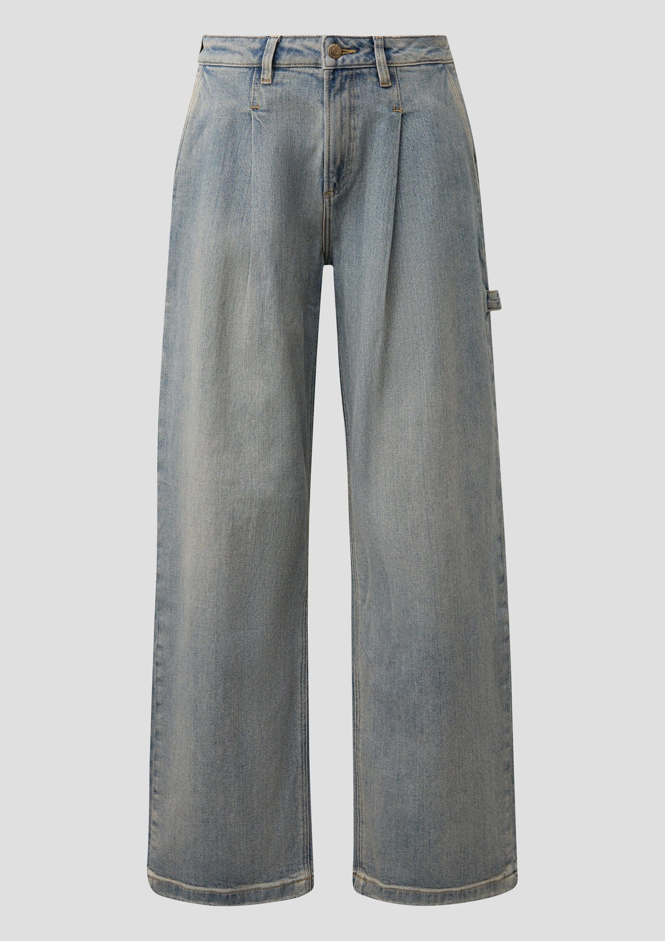 QS Weite Jeans Jeans-Hose Jeans Wide / Relaxed Fit / High Rise / Wide Leg