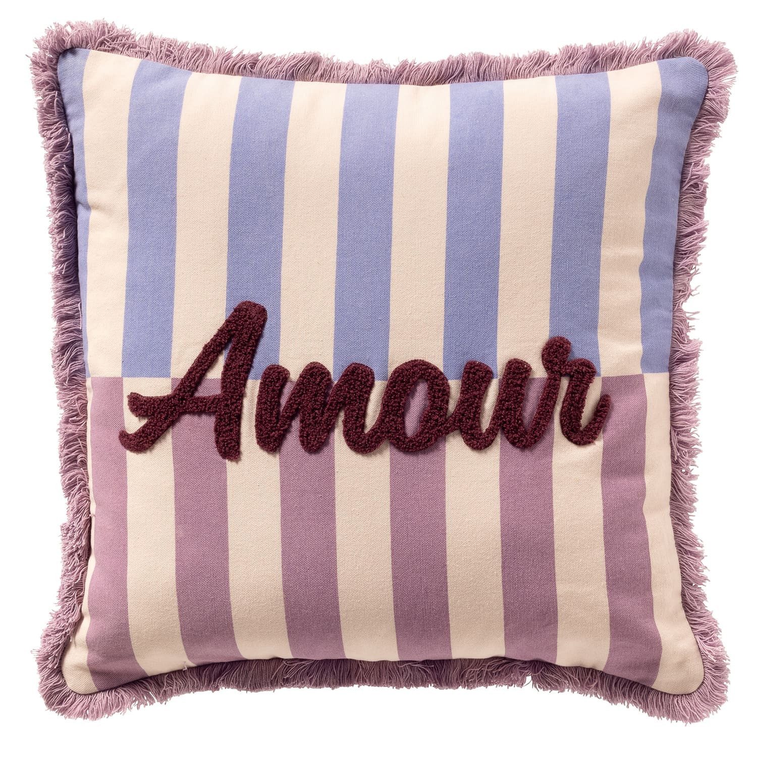 Dutch Decor Kissenhülle 'Amour' 45 x 45 cm Rosebud - Rosa