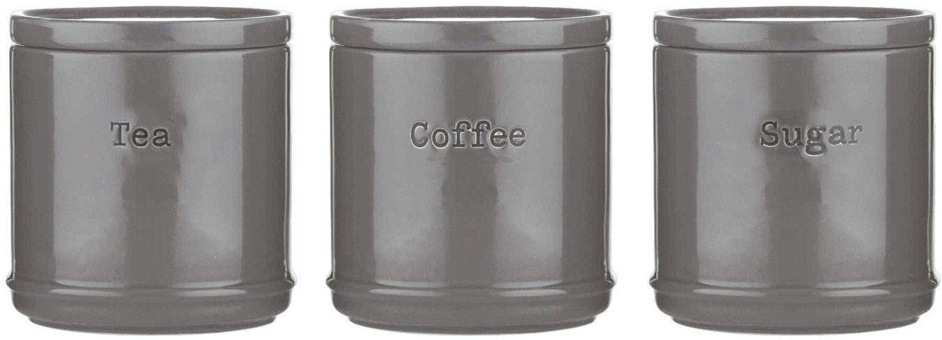 PRICE & KENSINGTON® Vorratsdose Accents, Steinzeug, (3-tlg), 750 ml