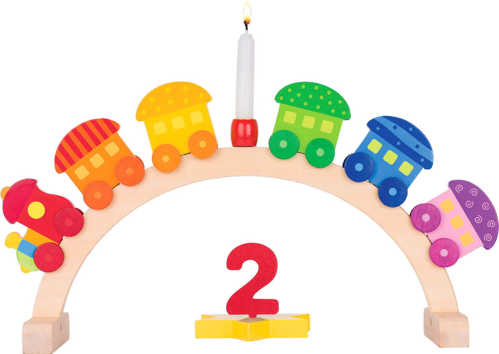 goki Geburtstagskalender goki Geburtstagsbogen Mein kleiner Zug, Lok mit 5 Anhängern