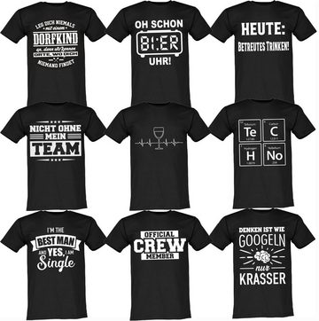 Lustige & Witzige T-Shirts T-Shirt T-Shirt Denken ist wie googeln Fun-Shirt Logo 5. Print, Druck, Logo, Baumwolle, T-Shirt