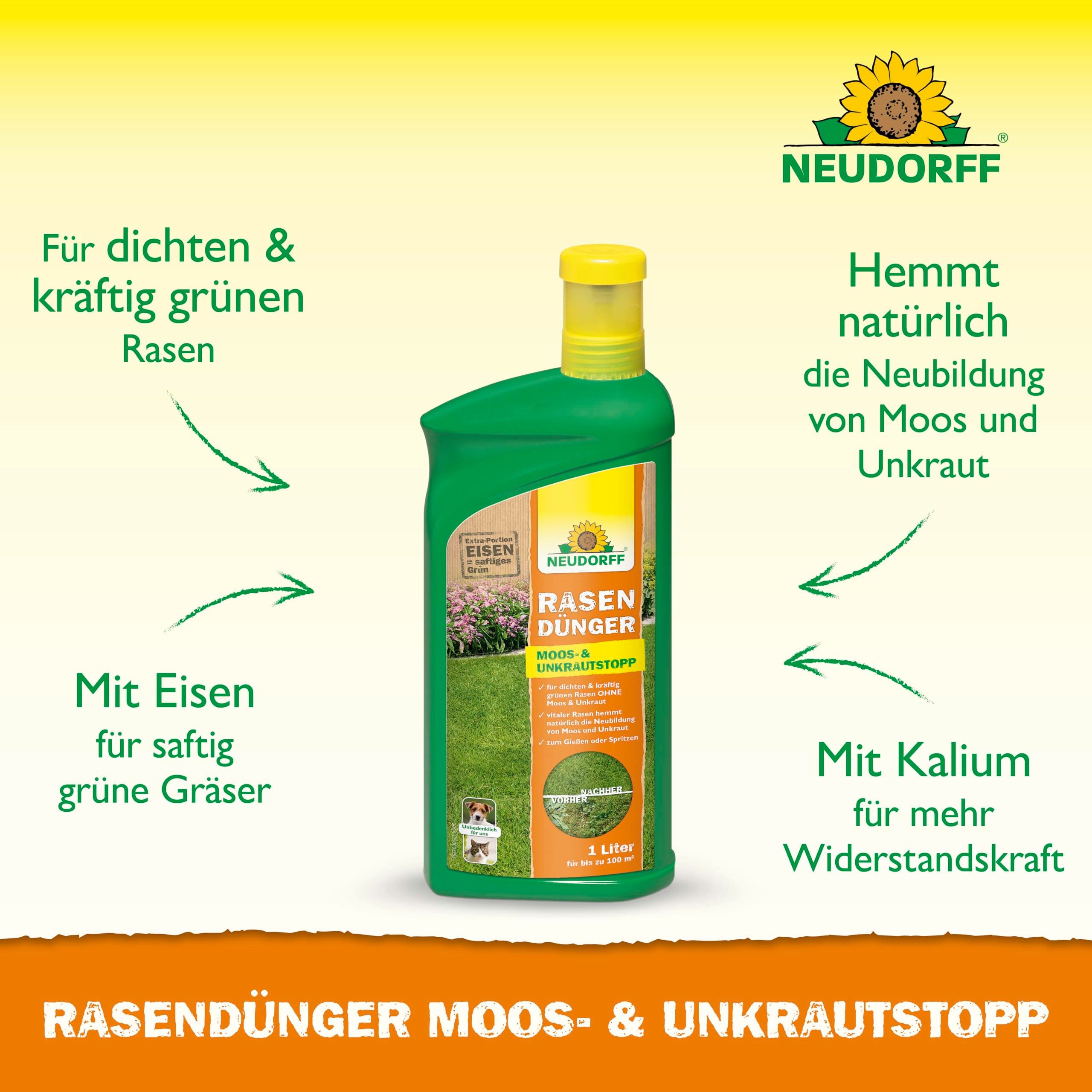 Neudorff Rasendünger Rasendünger Moos-&UnkrautStopp 1 l, günstig online kaufen