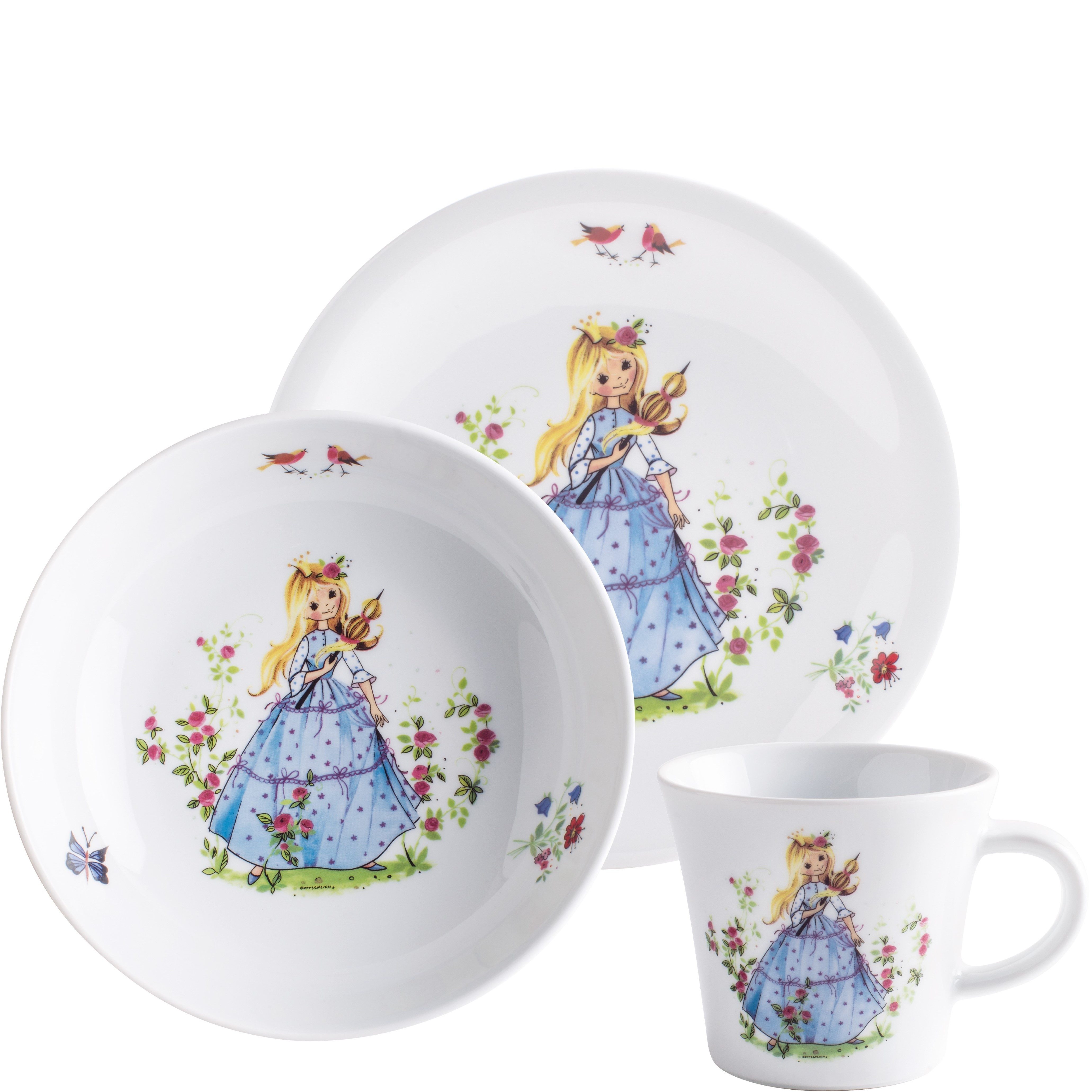 KAHLA Suppenschale Kids, tiefer Teller 18 cm, Porzellan, (1-tlg), spülmaschinenfest, mikrowellenfest, stapelbar, Made in Germany